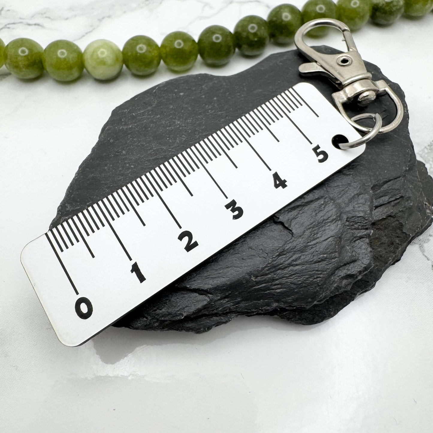 Mini Real Ruler Keyring | 5cm Pocket Measuring Tool