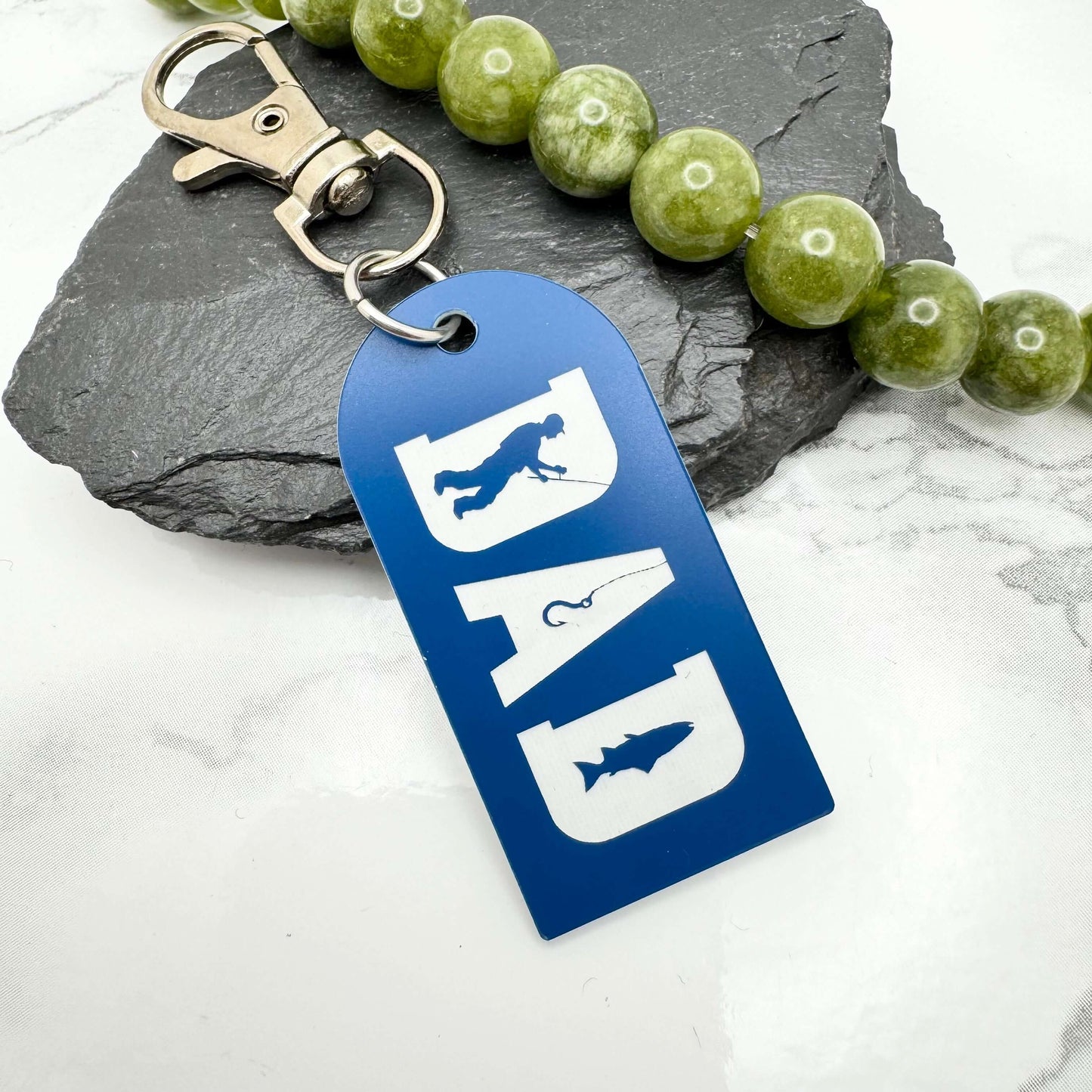 Fishing Keyring for Dad Fishing Lovers Gift Ideas | Custom engraved gifts