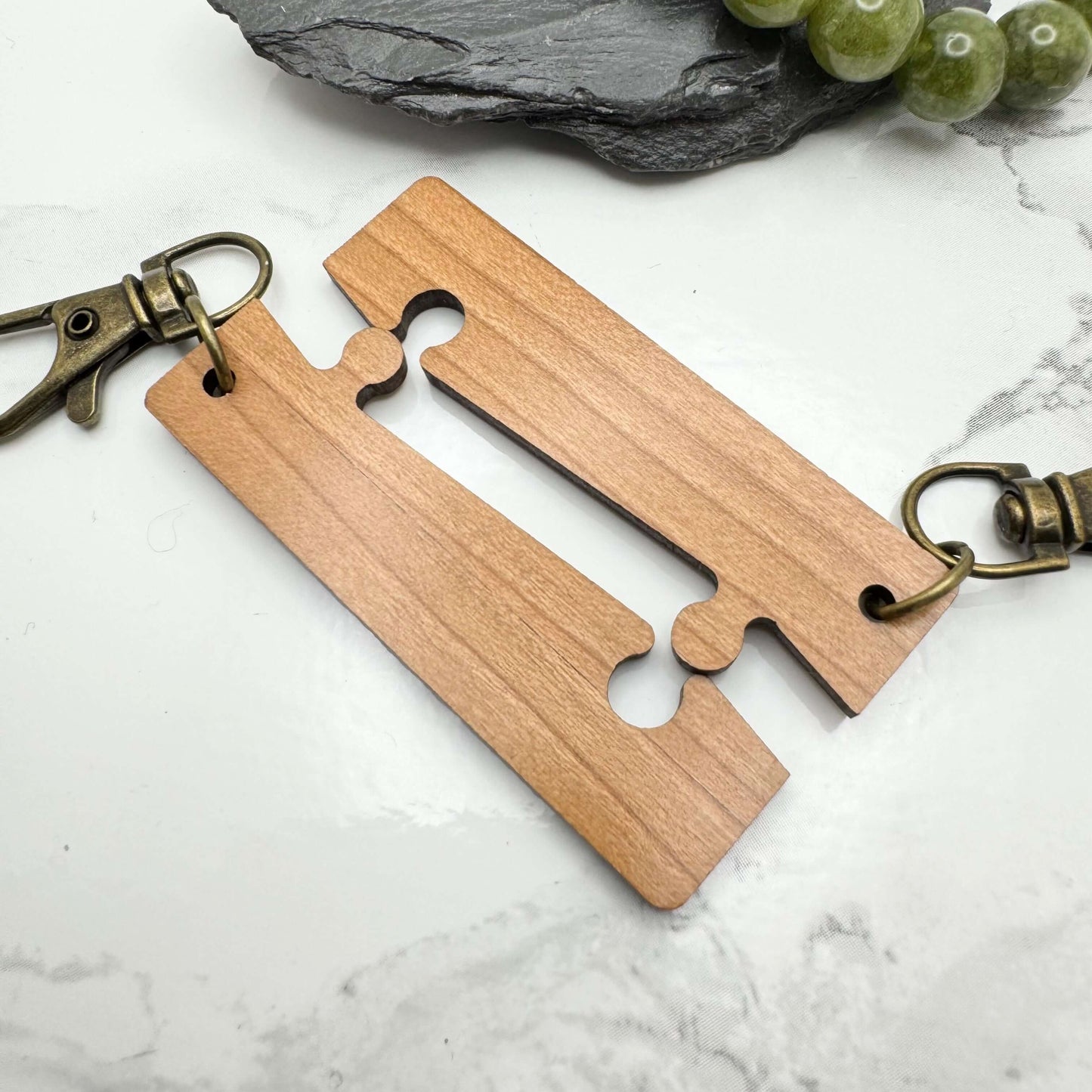 Couples Keyring Spotify Matching Personalised Keychain Set