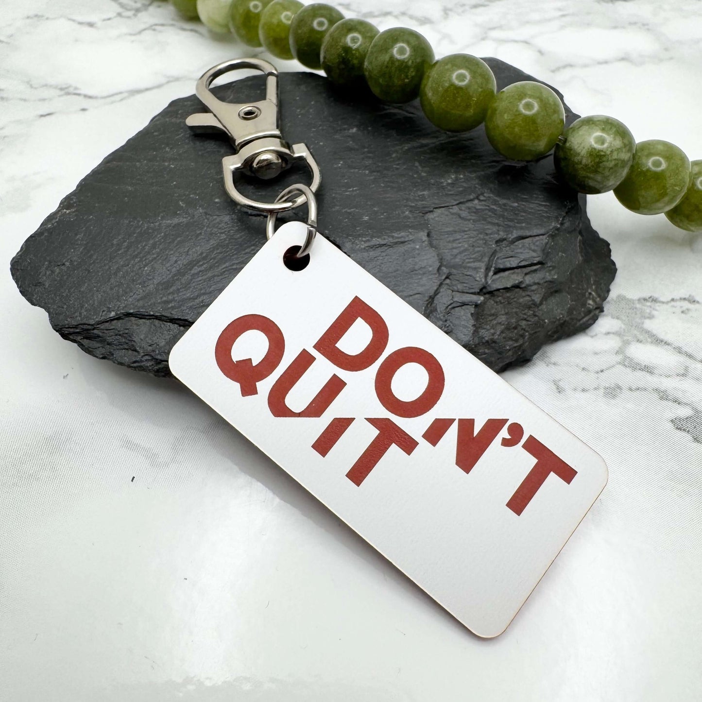 Motivational DO IT - DON’T QUIT Keyring | Double Meaning Inspirational Gift