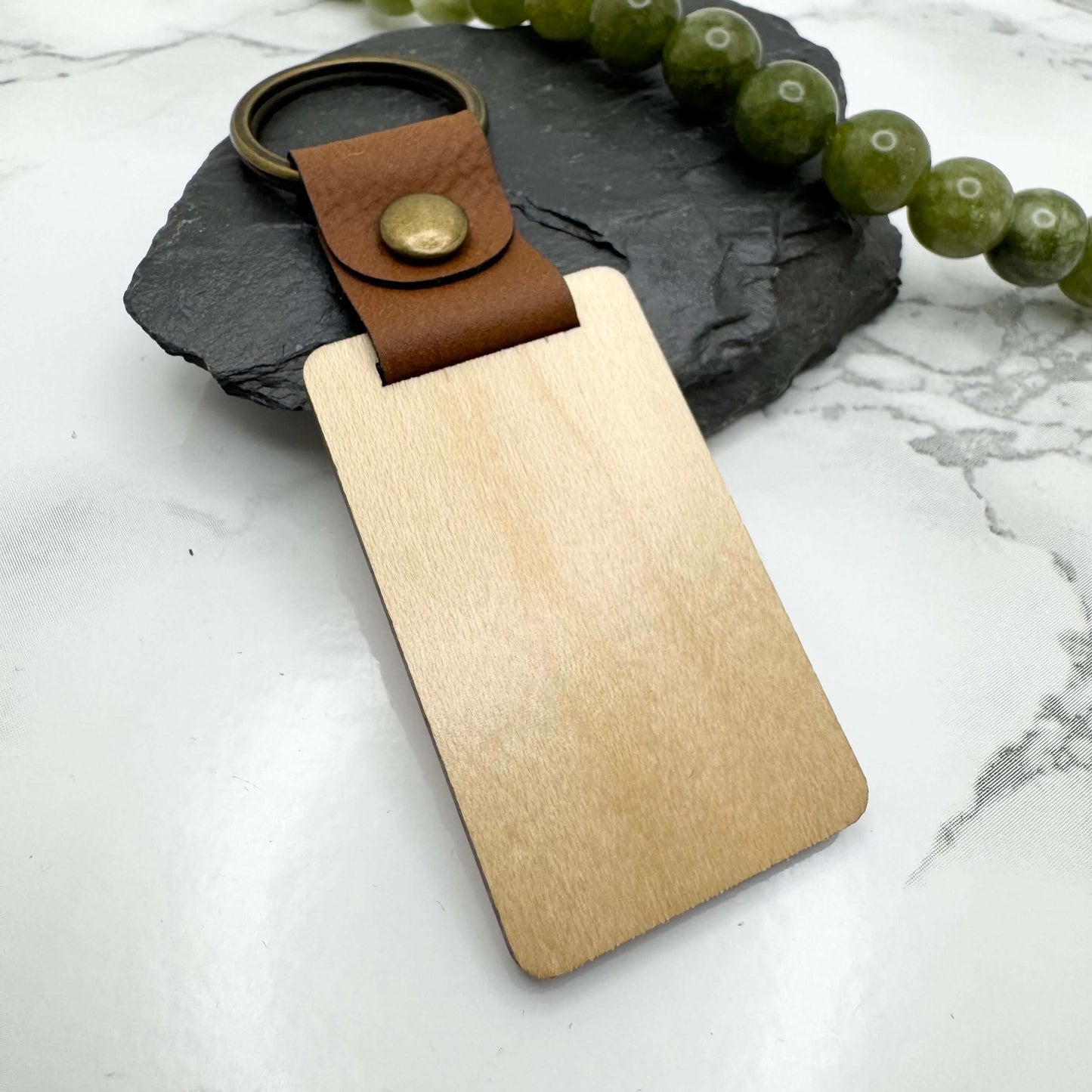 Personalised Wooden Thank You Teacher Appreciation Gift Keyring