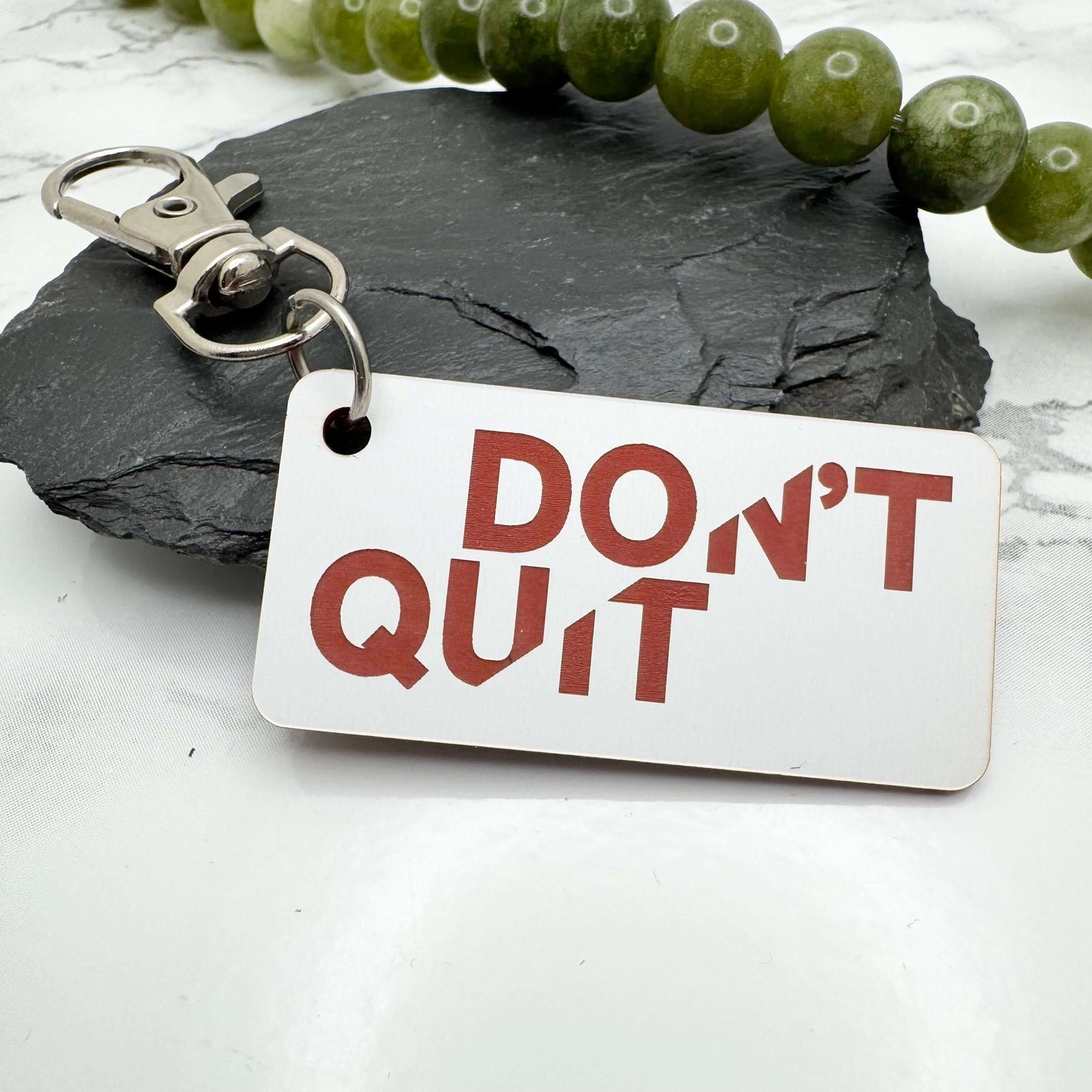 Motivational DO IT - DON’T QUIT Keyring | Double Meaning Inspirational Gift