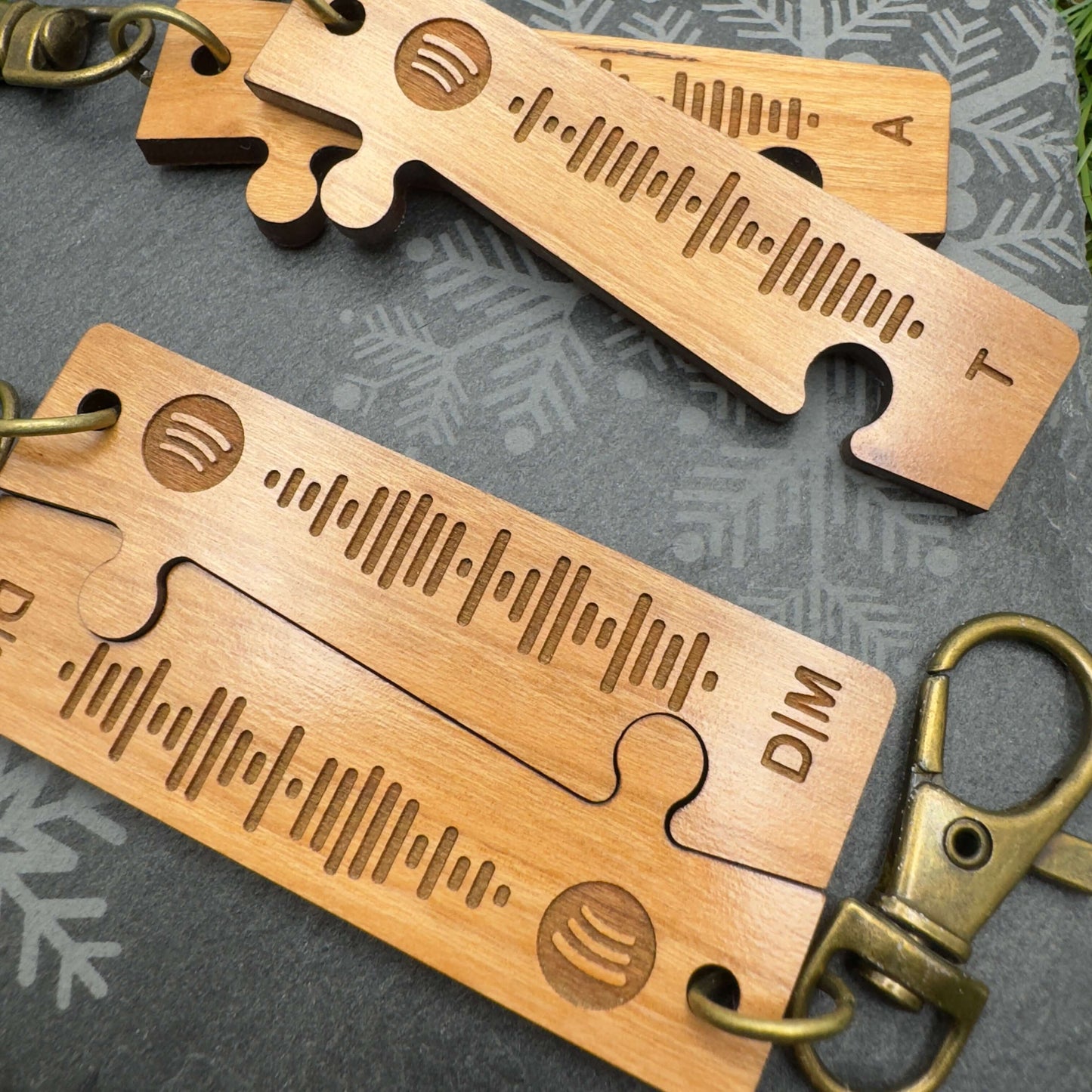 Spotify couples keyring jigsaw puzzle keyring