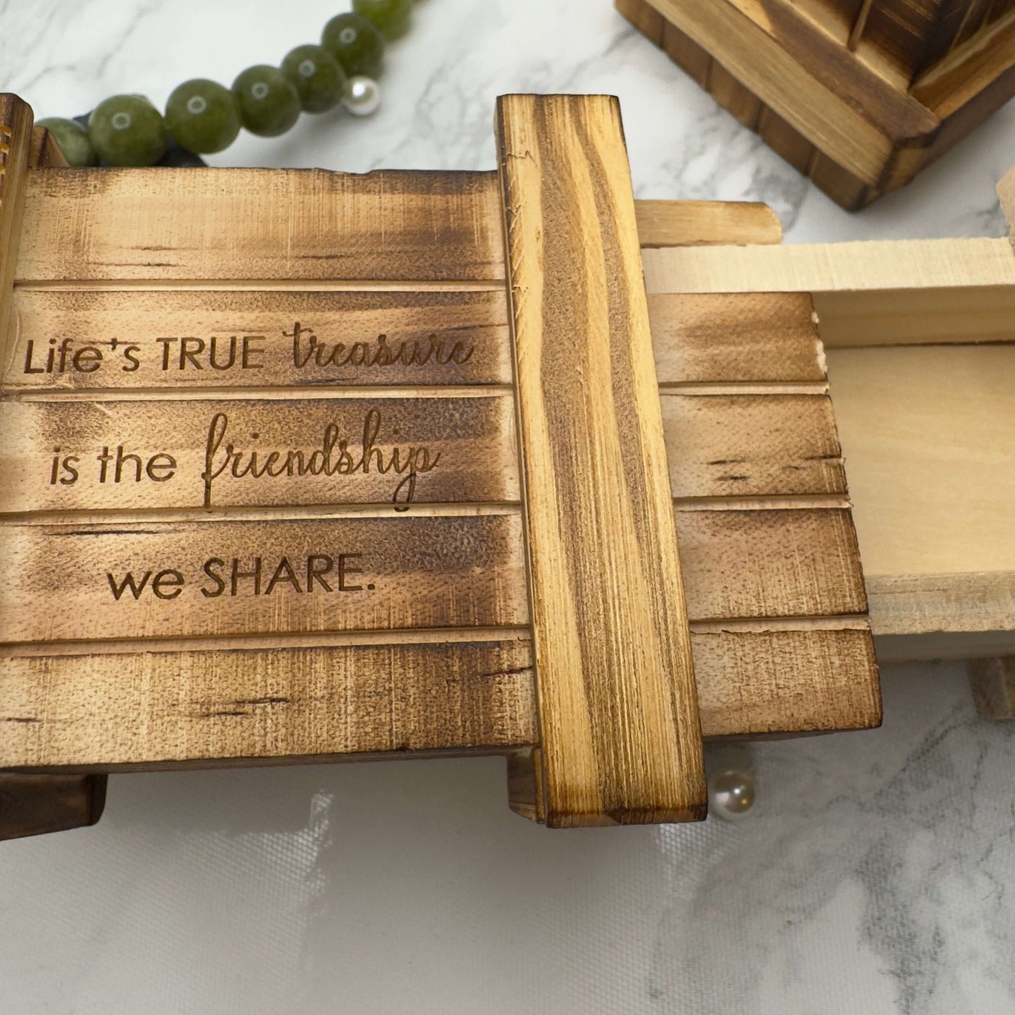 Personalised wooden puzzle box, unique gift U.K. free delivery
