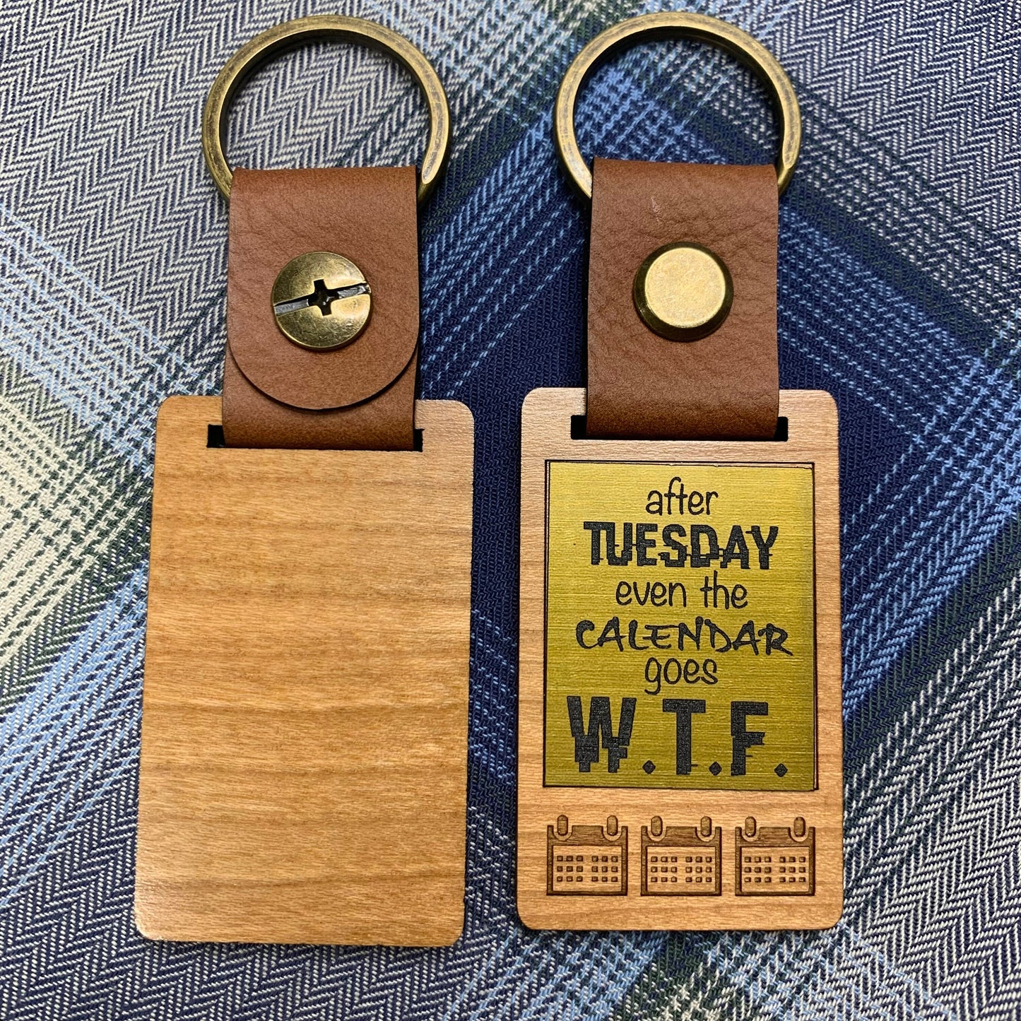 WTF Rude Keyring Funny Keychain Gift Ideas Wednesday Thursday Friday Calendar keyring End of the week Keychain Funny Secrets Santa Novelty