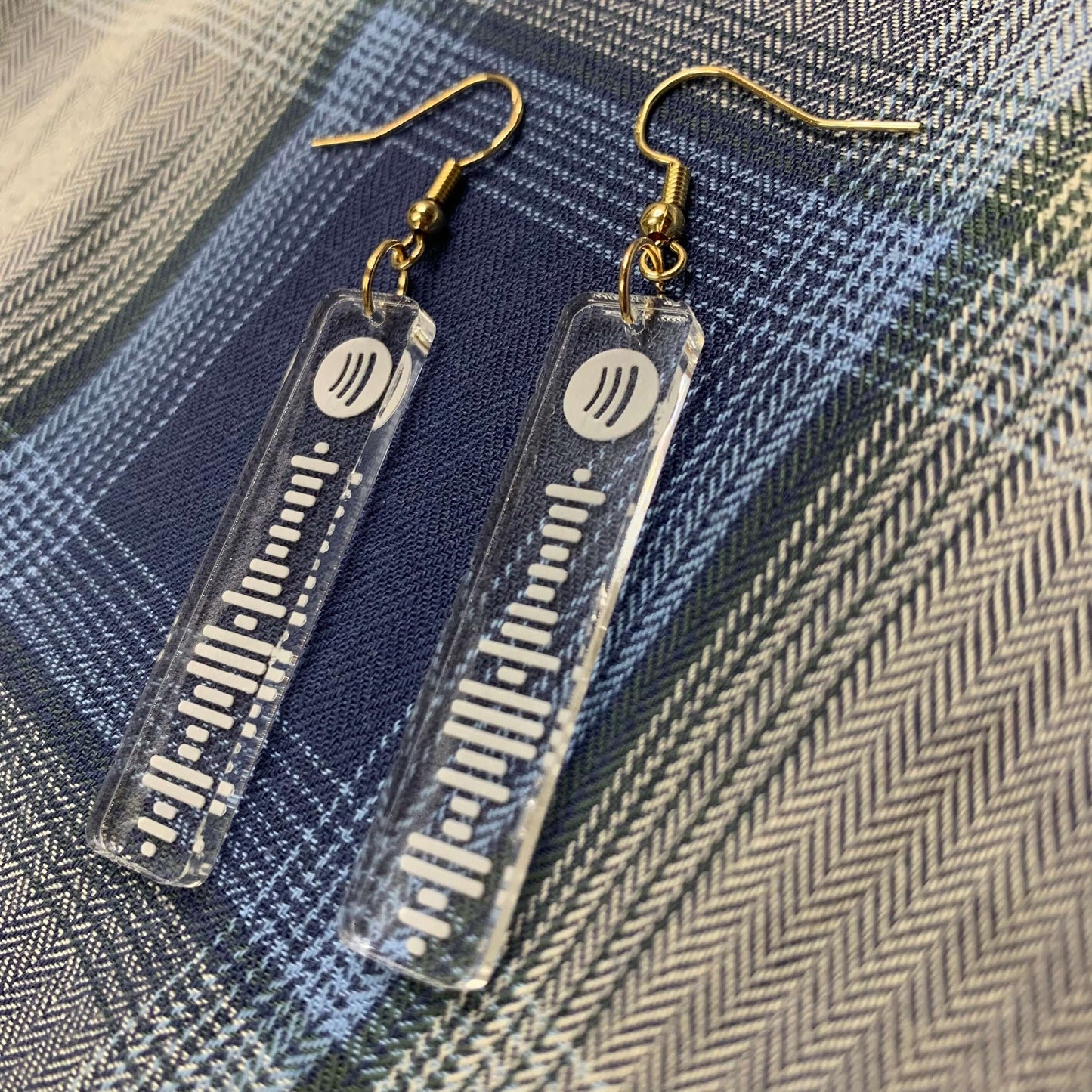 Spotify Code Earrings, Music Gifts, Spotify Earrings, Spotify Code, Playlist Earring, Personalised Scannable Spotify, Birthday, Christmas