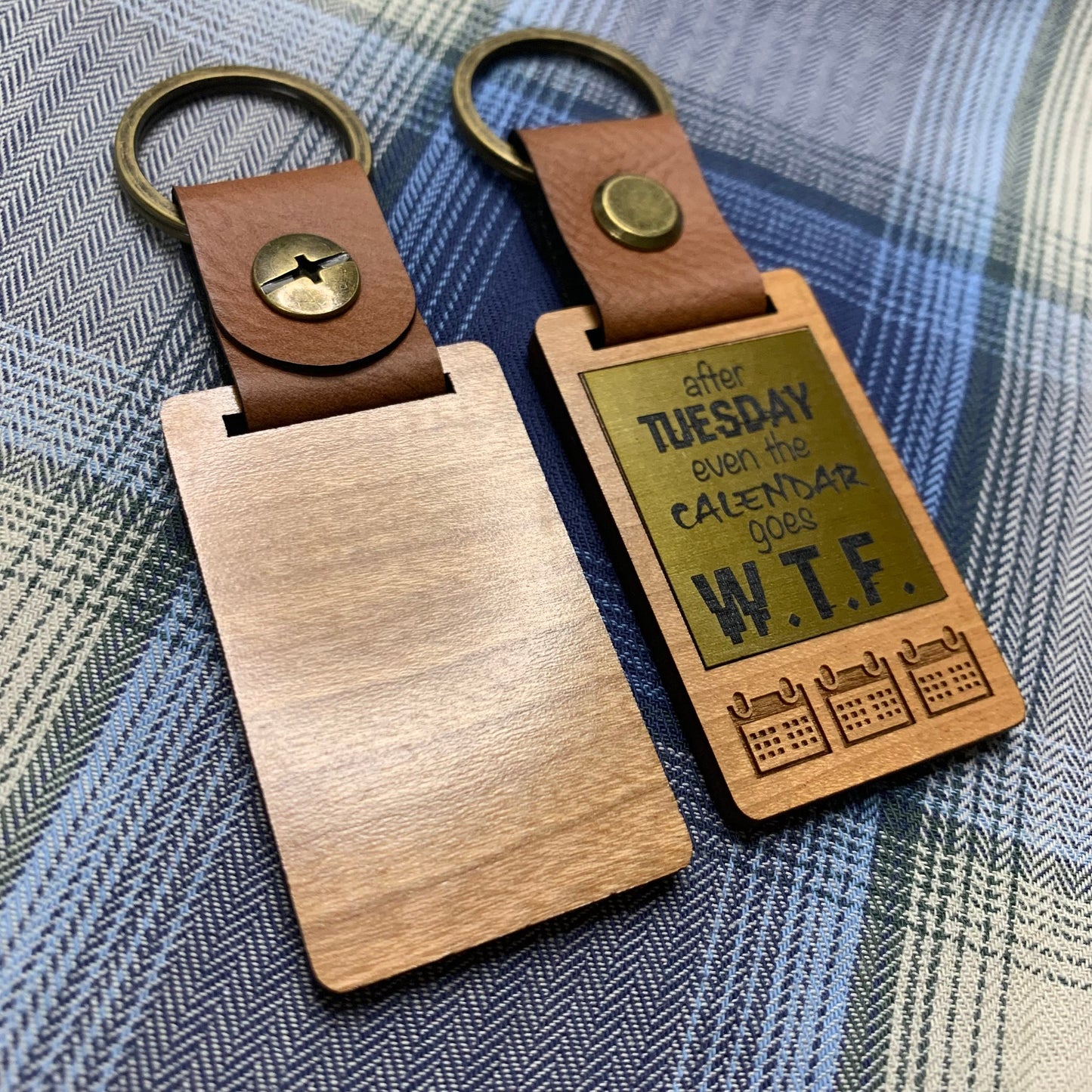 WTF Rude Keyring Funny Keychain Gift Ideas Wednesday Thursday Friday Calendar keyring End of the week Keychain Funny Secrets Santa Novelty