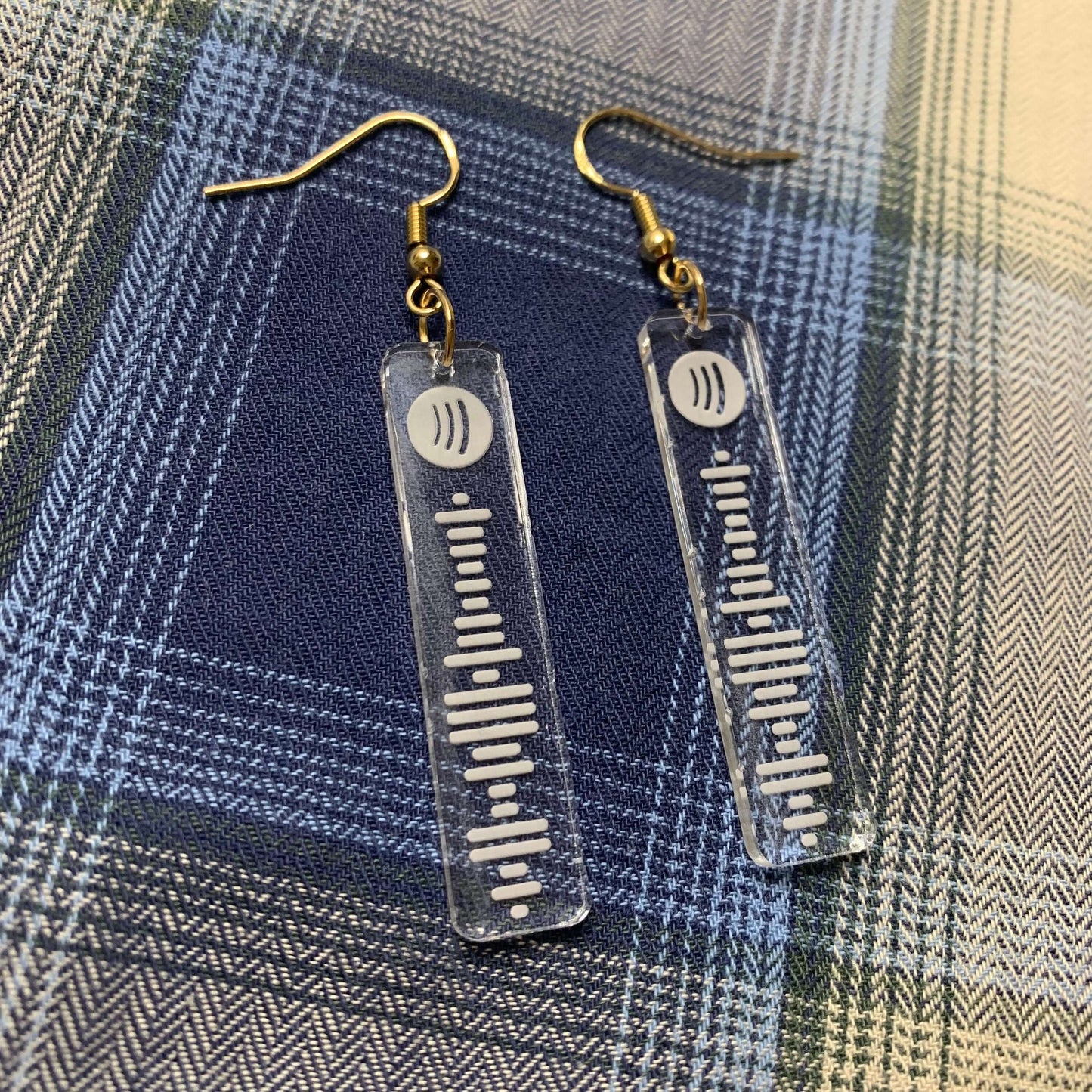 Spotify Code Earrings, Music Gifts, Spotify Earrings, Spotify Code, Playlist Earring, Personalised Scannable Spotify, Birthday, Christmas