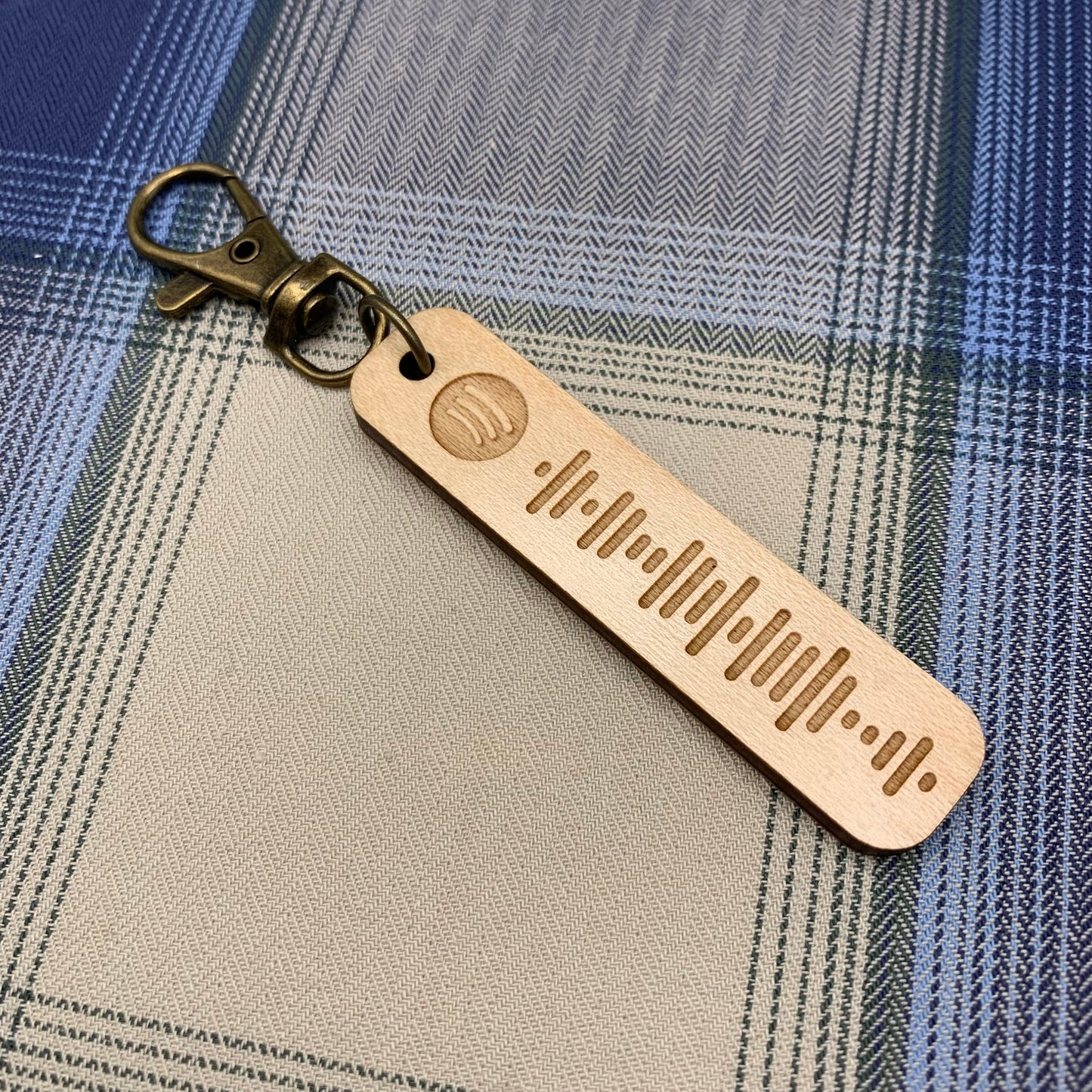 Spotify Code Keyring Wood Cherry Maple Bamboo Personalised Spotify Spotify Keyring Spotify Code Wood Keychain Birthday Christmas gift