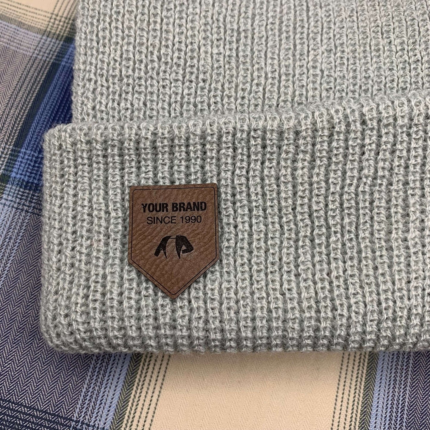 Custom leather tags (Set of 25) Personalised Clothing labels for knitted crocheted hats clothing bags Vegan leather labels for handmade item