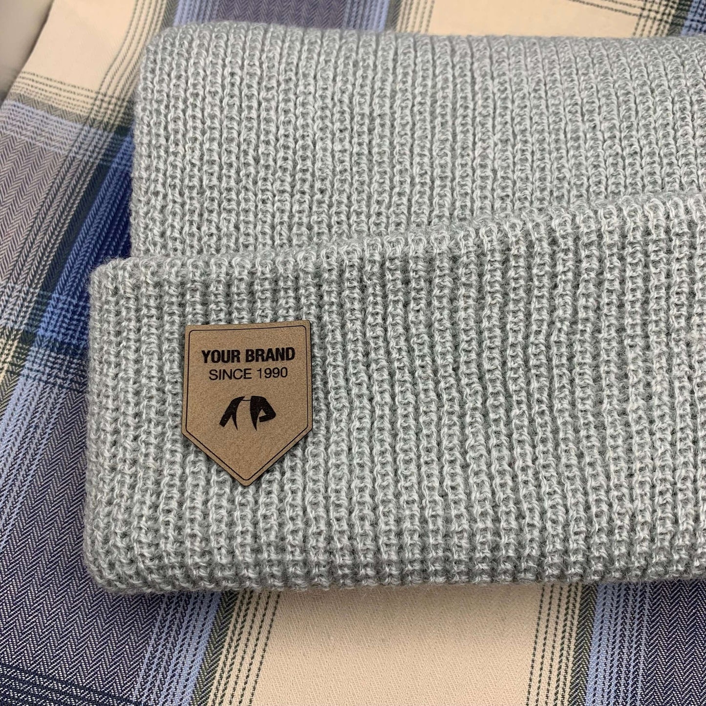 Custom leather tags (Set of 25) Personalised Clothing labels for knitted crocheted hats clothing bags Vegan leather labels for handmade item