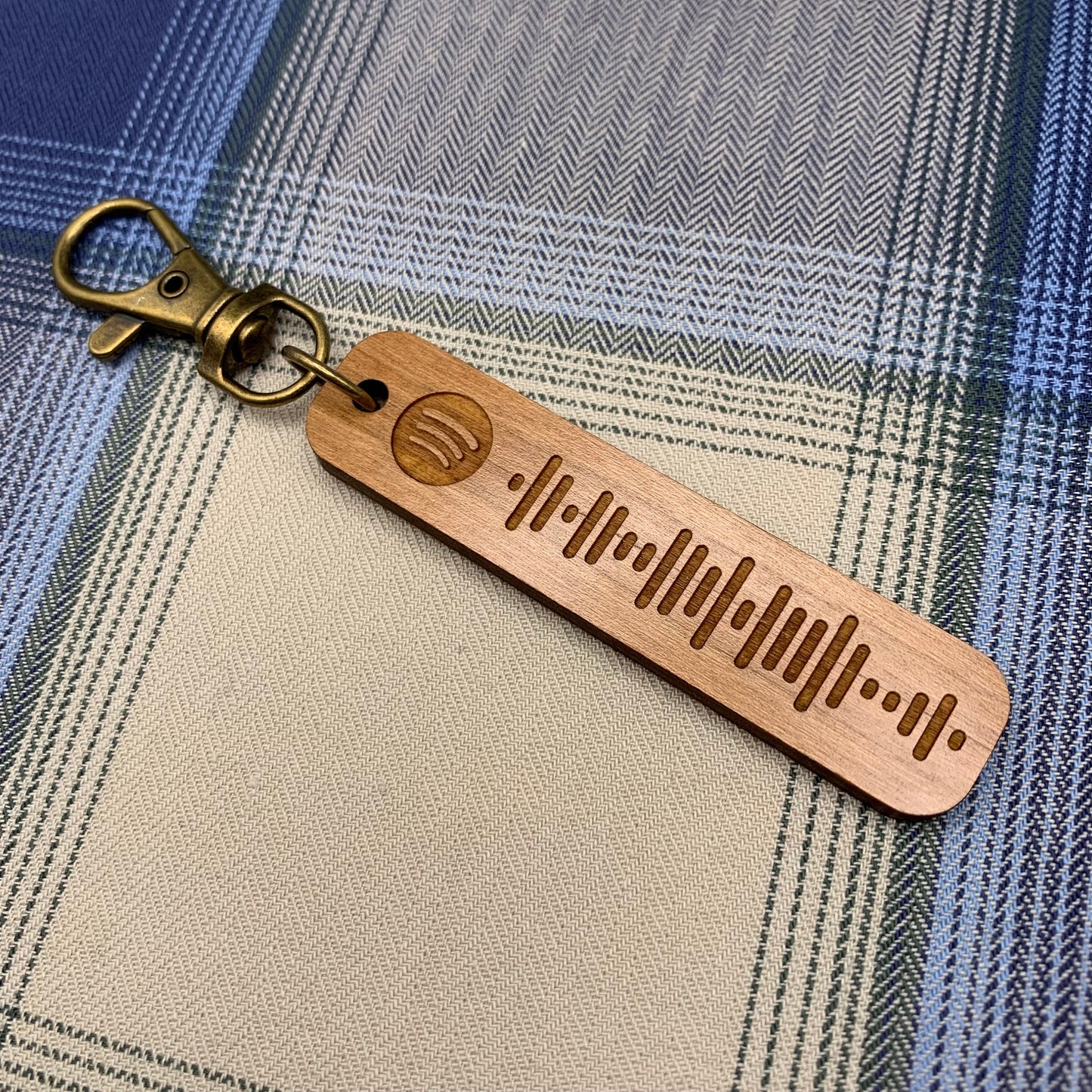 Spotify Code Keyring Wood Cherry Maple Bamboo Personalised Spotify Spotify Keyring Spotify Code Wood Keychain Birthday Christmas gift