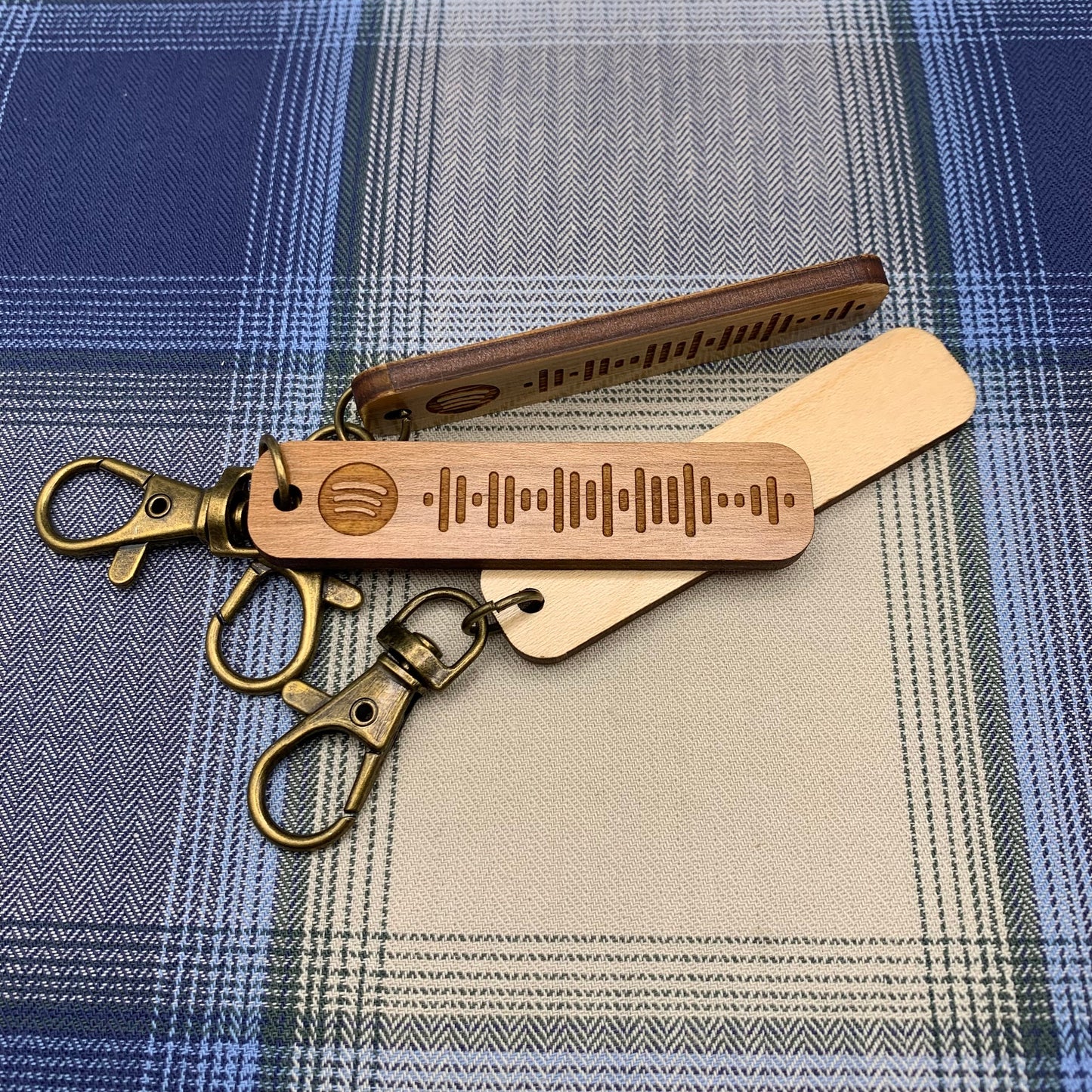 Spotify Code Keyring Wood Cherry Maple Bamboo Personalised Spotify Spotify Keyring Spotify Code Wood Keychain Birthday Christmas gift