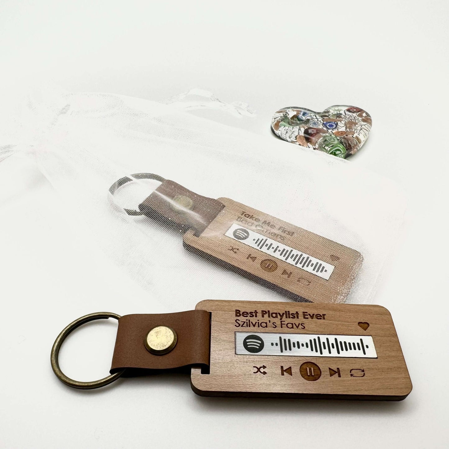 Spotify Code Personalised Keyring Music Gifts Spotify Keychain Playlist Keyring Music Lover Birthday Christmas gift