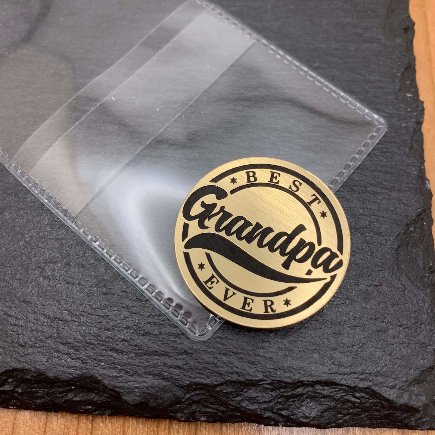 granpa fathers day double sided token