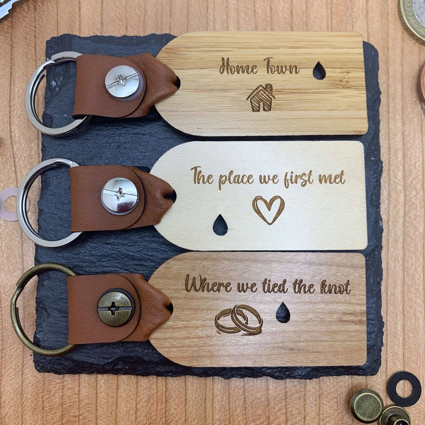 Custom Map Engraved on Keyring, Location Map Keychain, Personalised Keyring, Birthday gift, Gift for Boyfriend, Girlfriend, Christmas gift