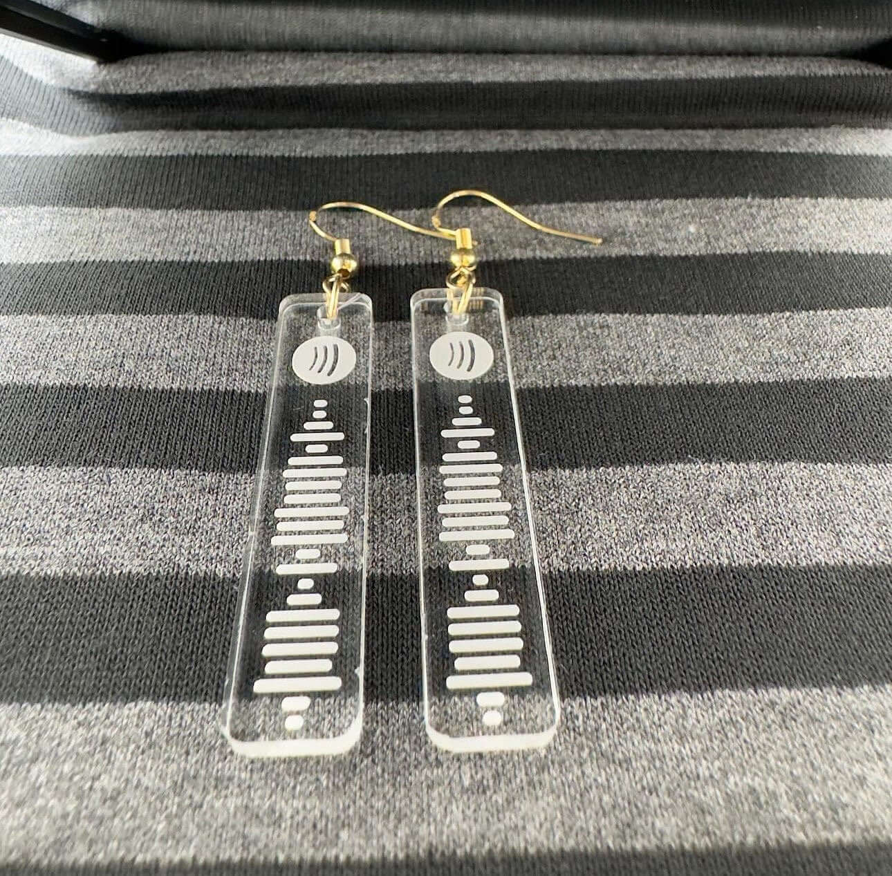 Spotify Code Earrings, Music Gifts, Spotify Earrings, Spotify Code, Playlist Earring, Personalised Scannable Spotify, Birthday, Christmas