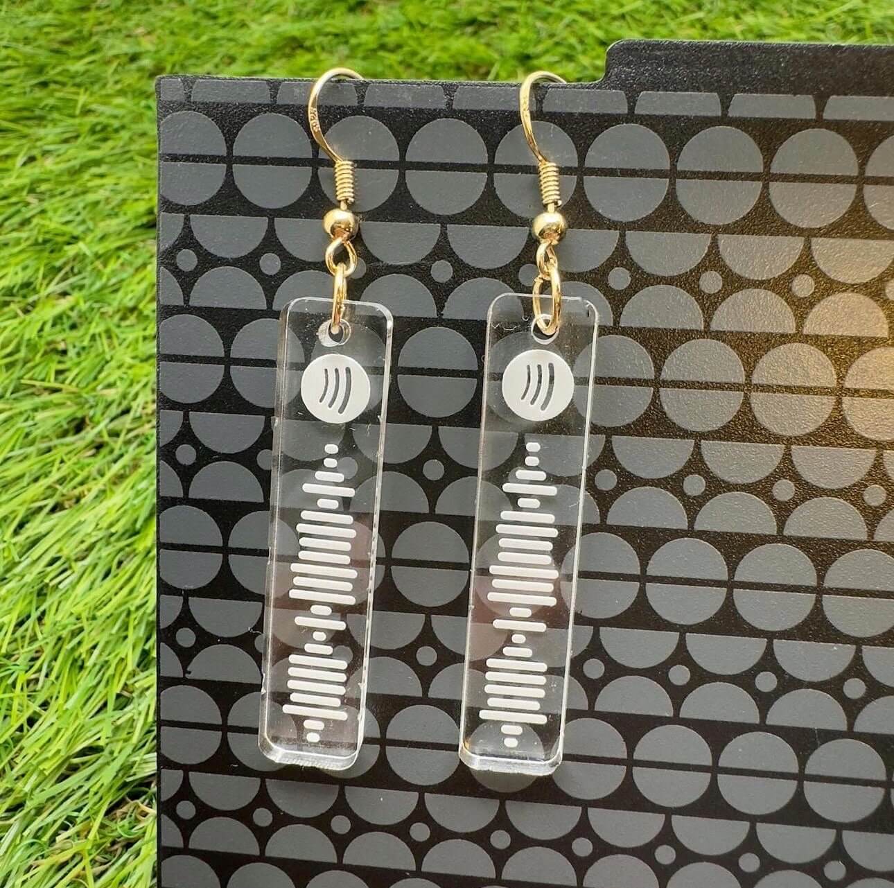 Spotify Code Earrings, Music Gifts, Spotify Earrings, Spotify Code, Playlist Earring, Personalised Scannable Spotify, Birthday, Christmas