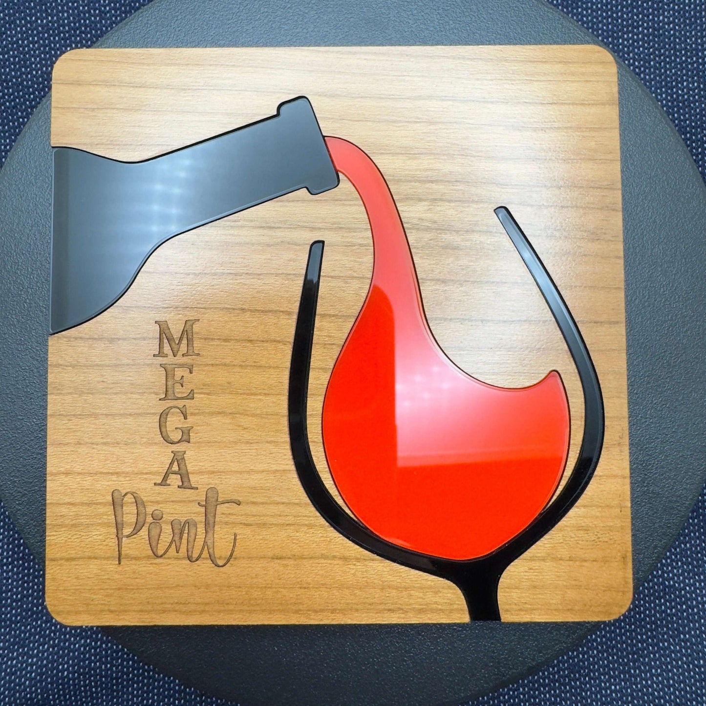 Mega pint inlaid coaster