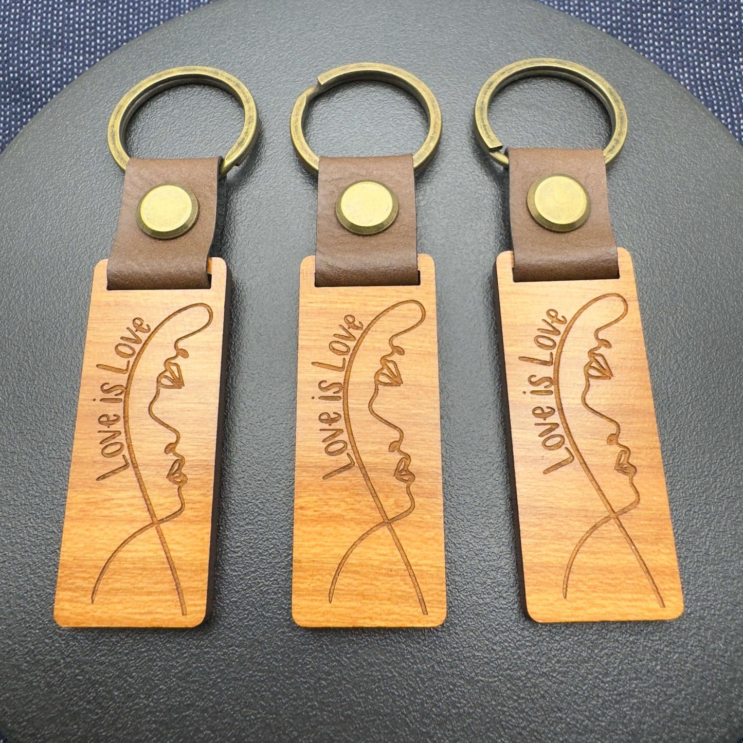 LGBTQ Pride Keychain, Wooden Keyring “Love is Love”, Pride accessories, Personalised keyring, Equality Keychain, Christmas gift