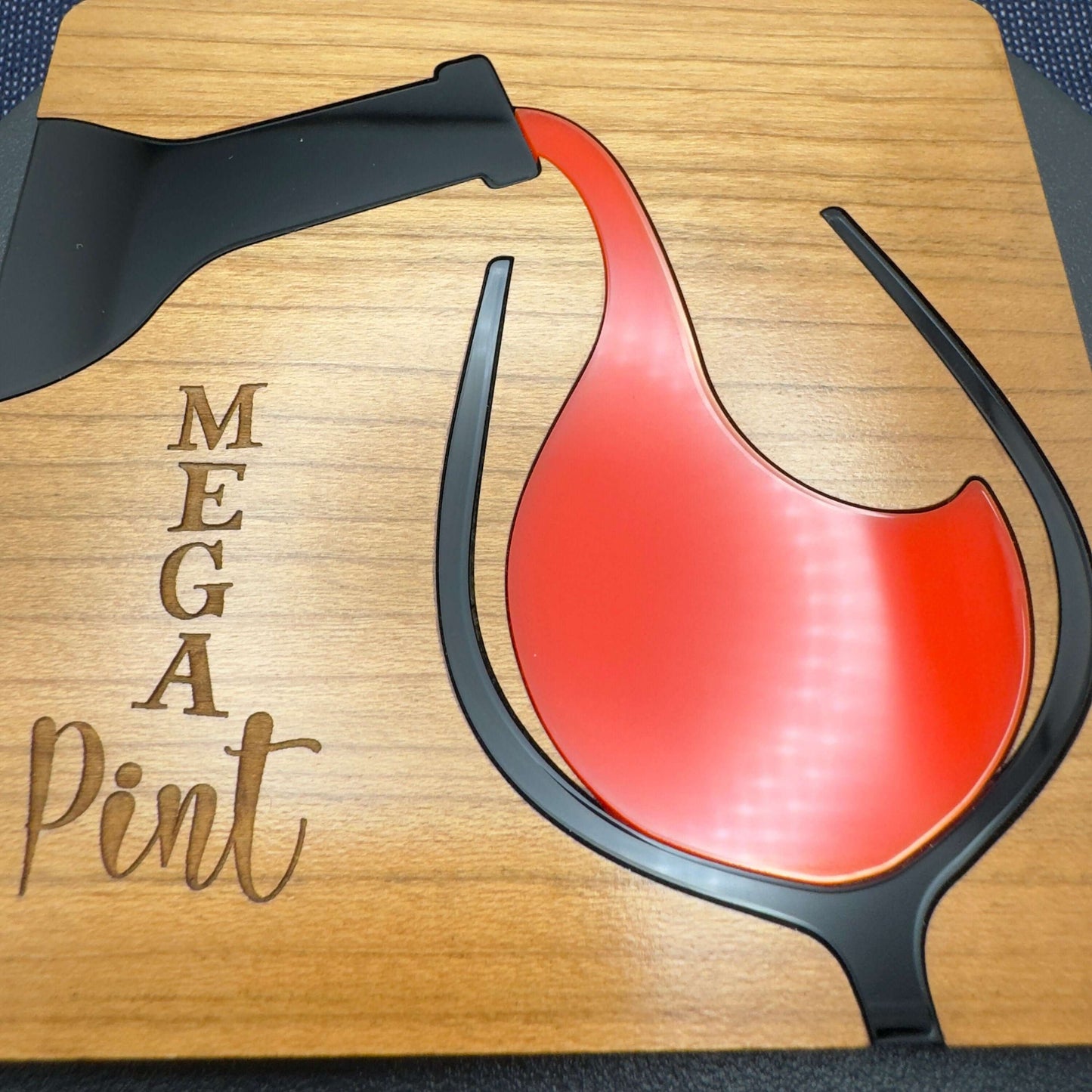 Mega pint inlaid coaster