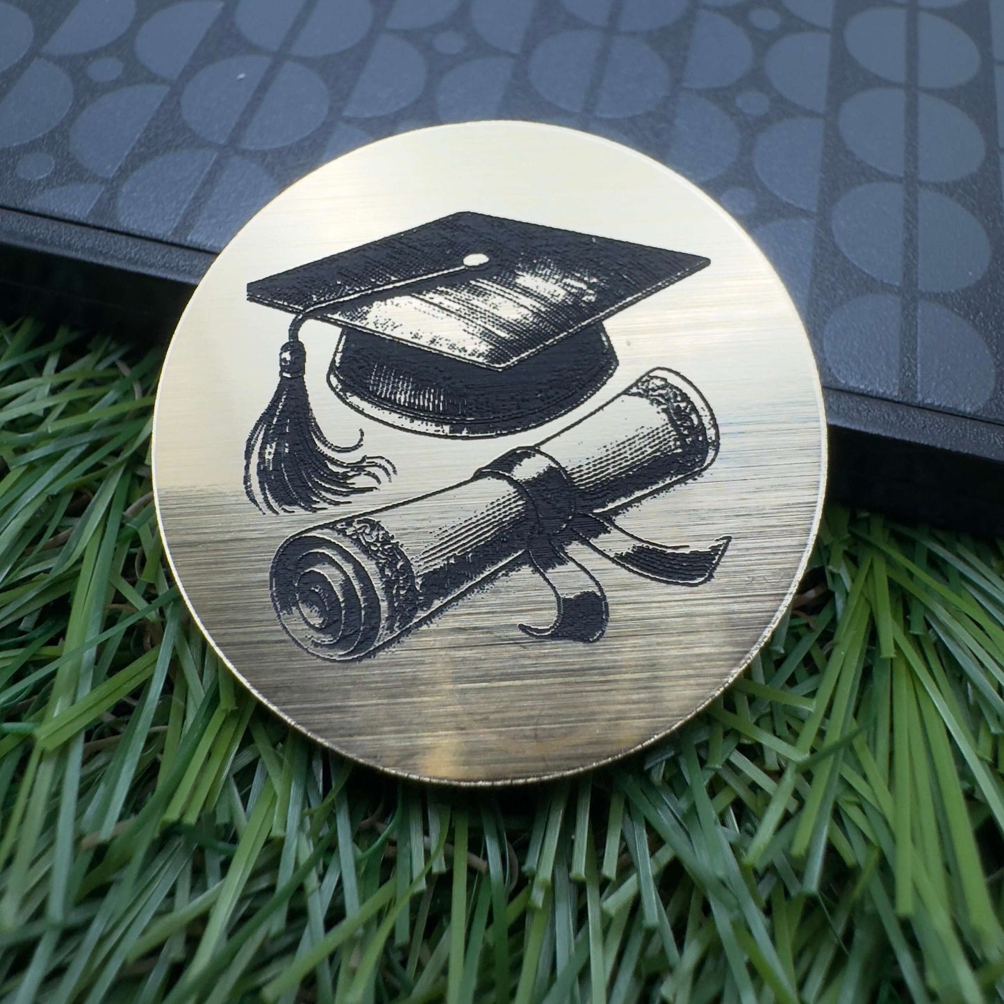 Graduation custom keepsake token