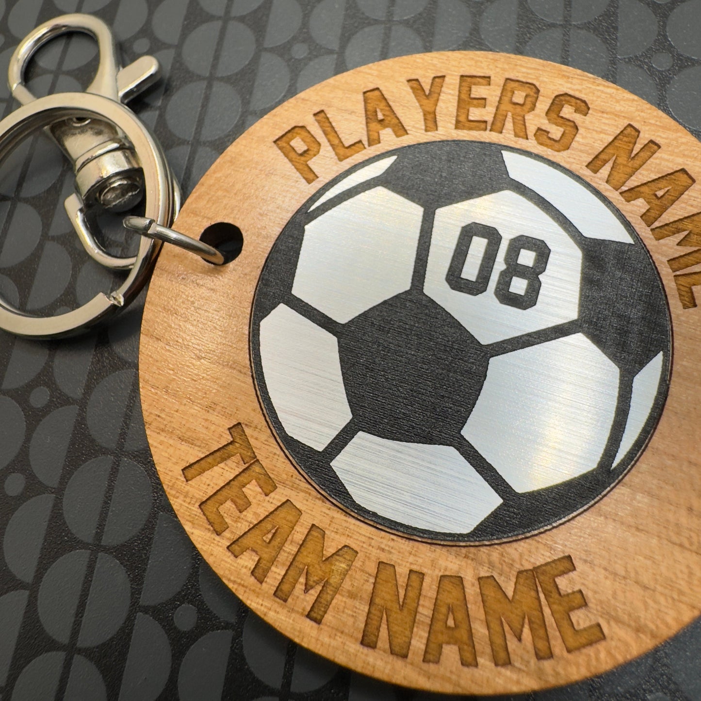 Football Keyring Personalised Soccer Keyring Birthday Christmas gift