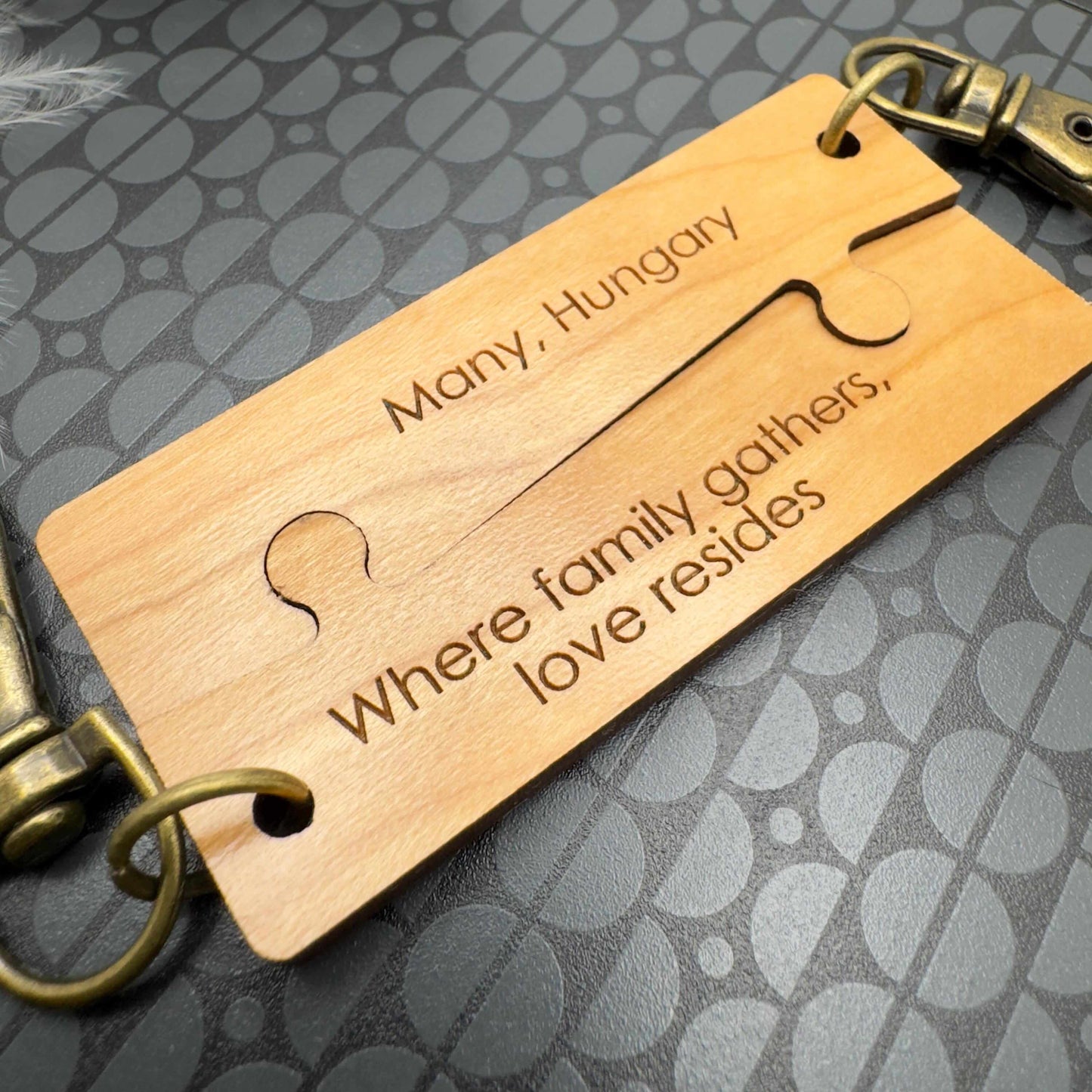 GPS Coordinates keyring couples Personalised GPS location coordinates keychain Puzzle Jigsaw keychain Custom engraved Gift for couples