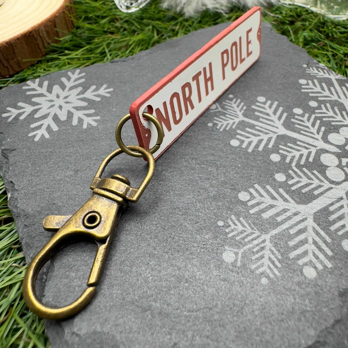 North Pole keyring Christmas vibes