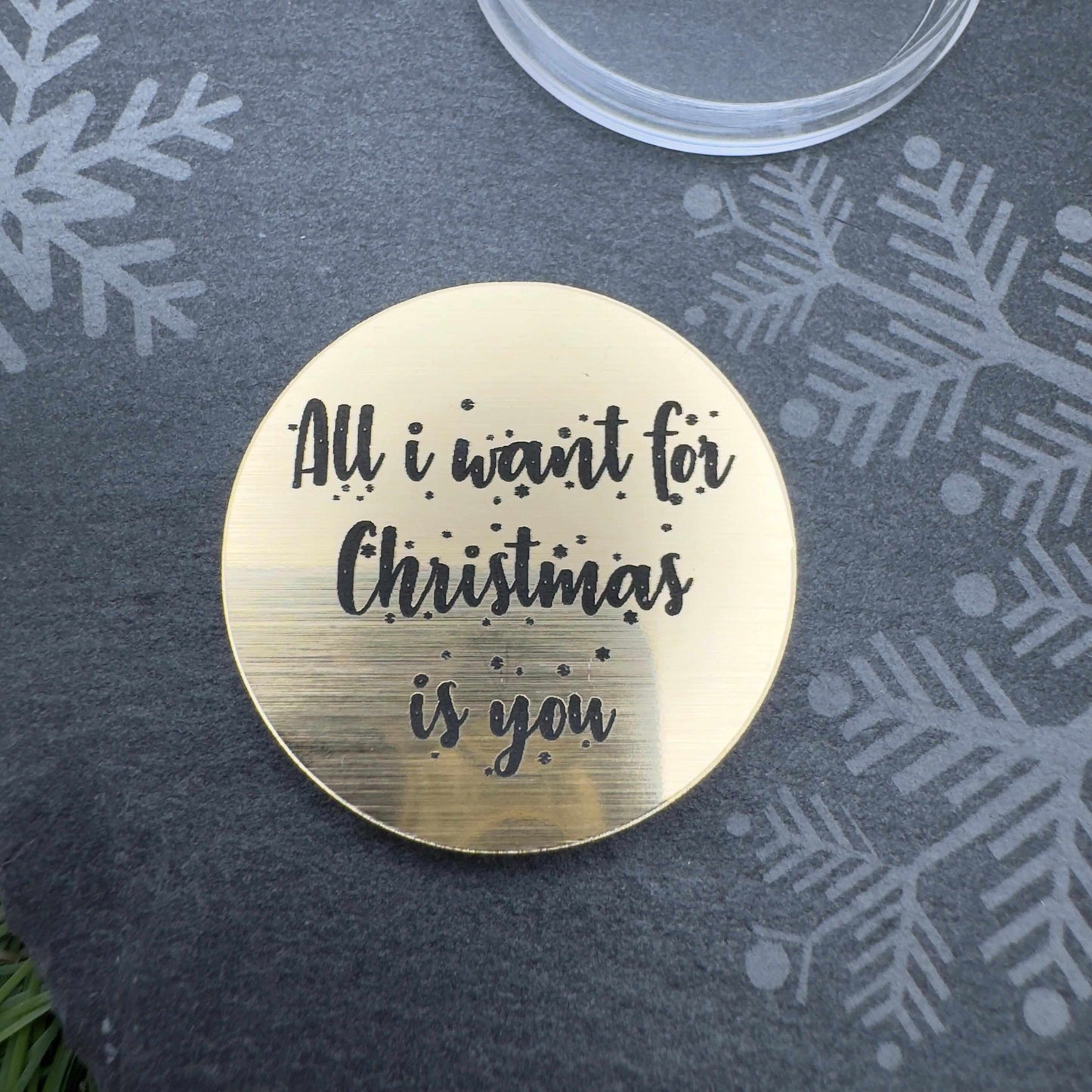 all i want for christmas is you flip coin token personalised gifts