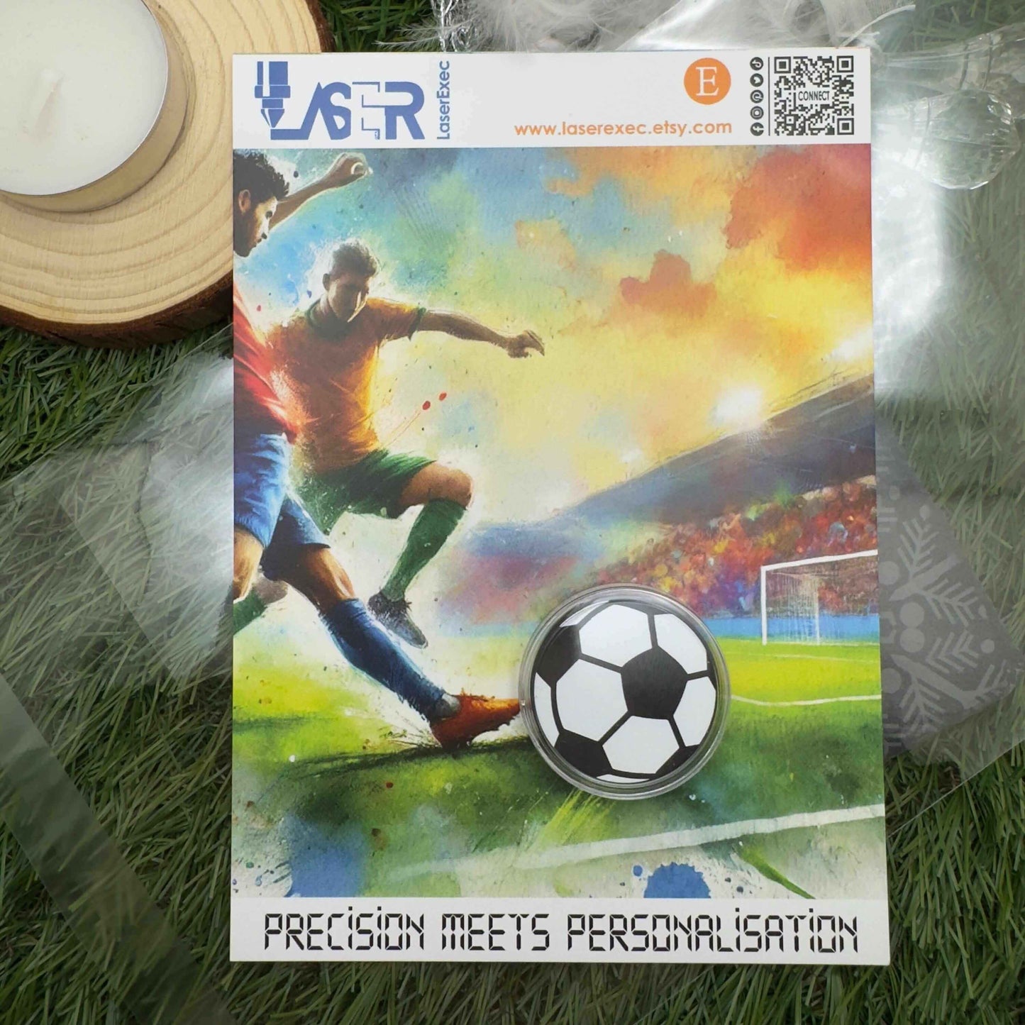 football token soccer keepsake personalised football gift