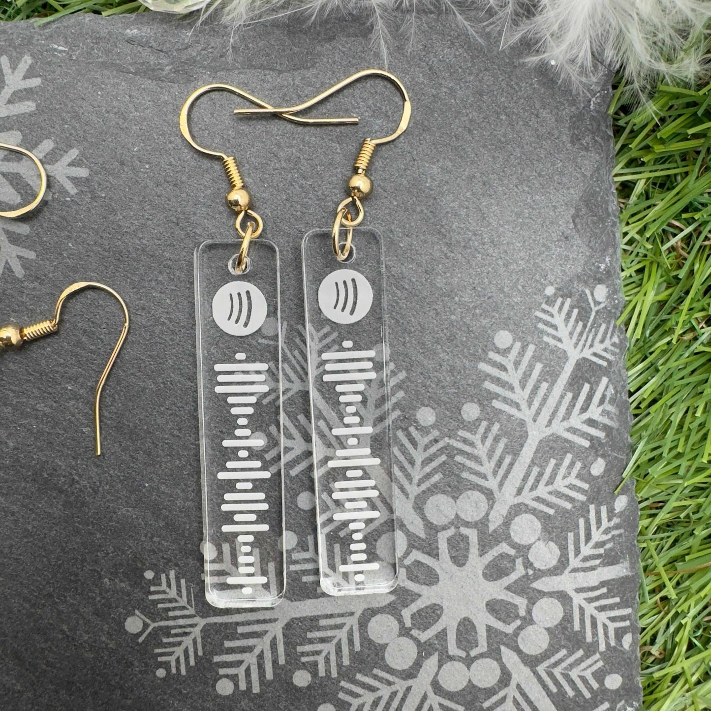 Spotify Code Earrings, Music Gifts, Spotify Earrings, Spotify Code, Playlist Earring, Personalised Scannable Spotify, Birthday, Christmas
