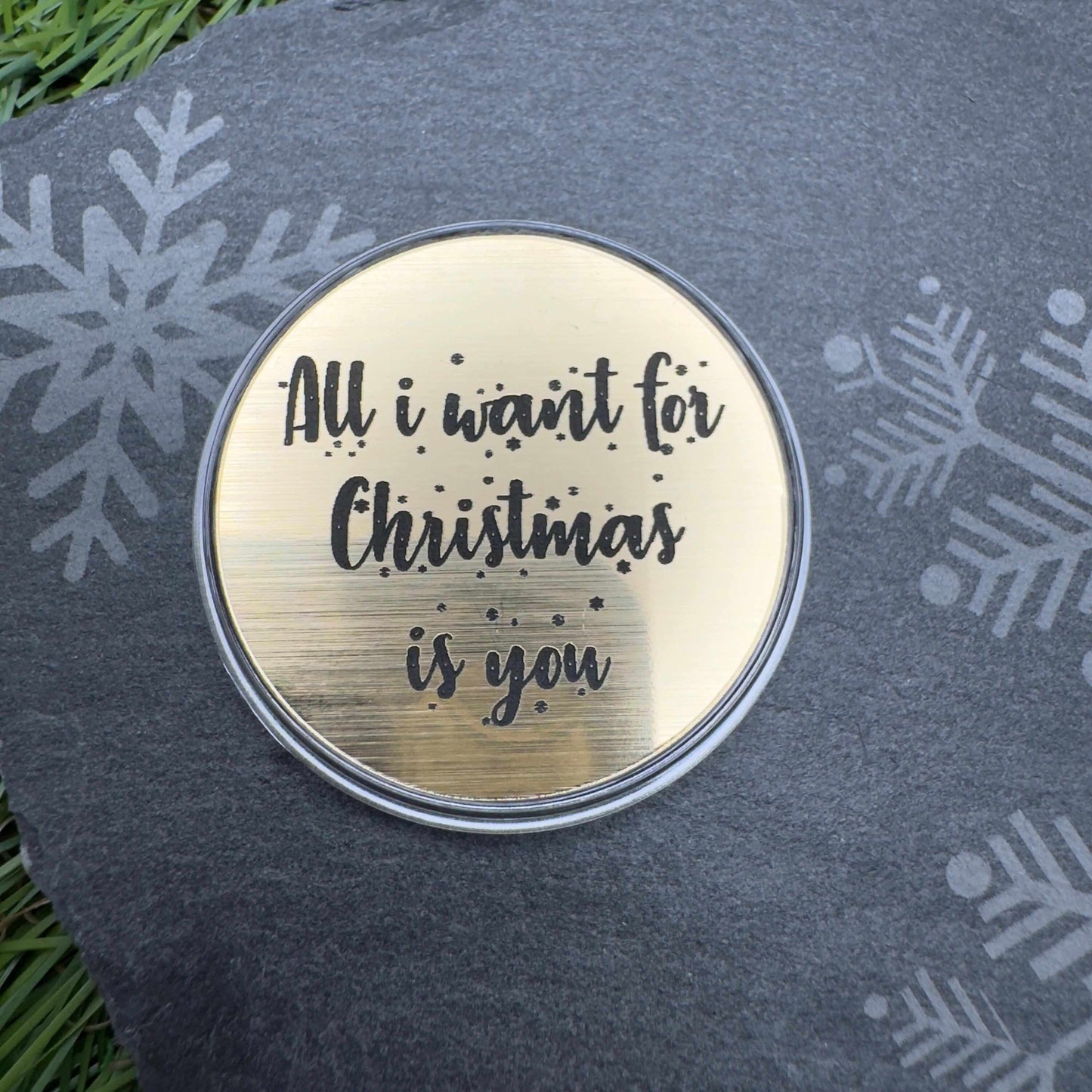 Funny Flip coin for Christmas double sided engraved