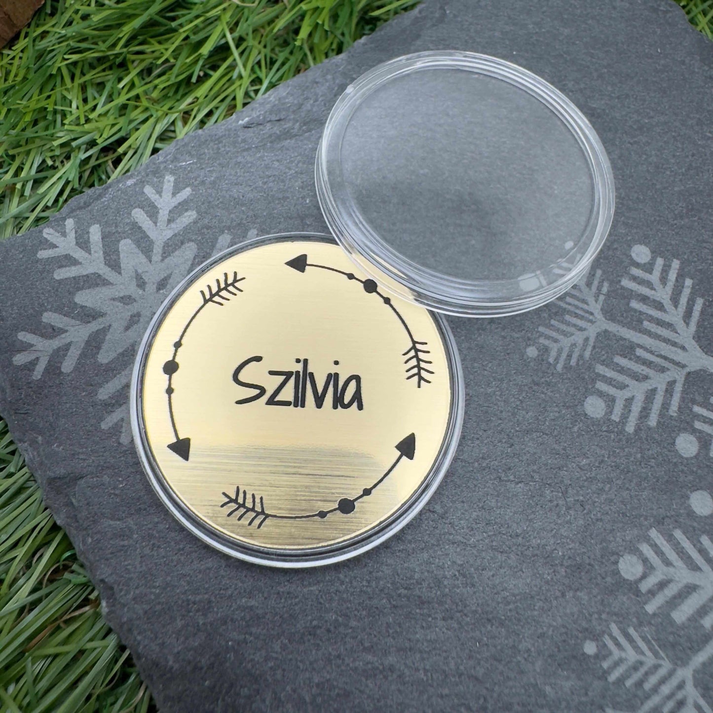 granpa fathers day double sided token
