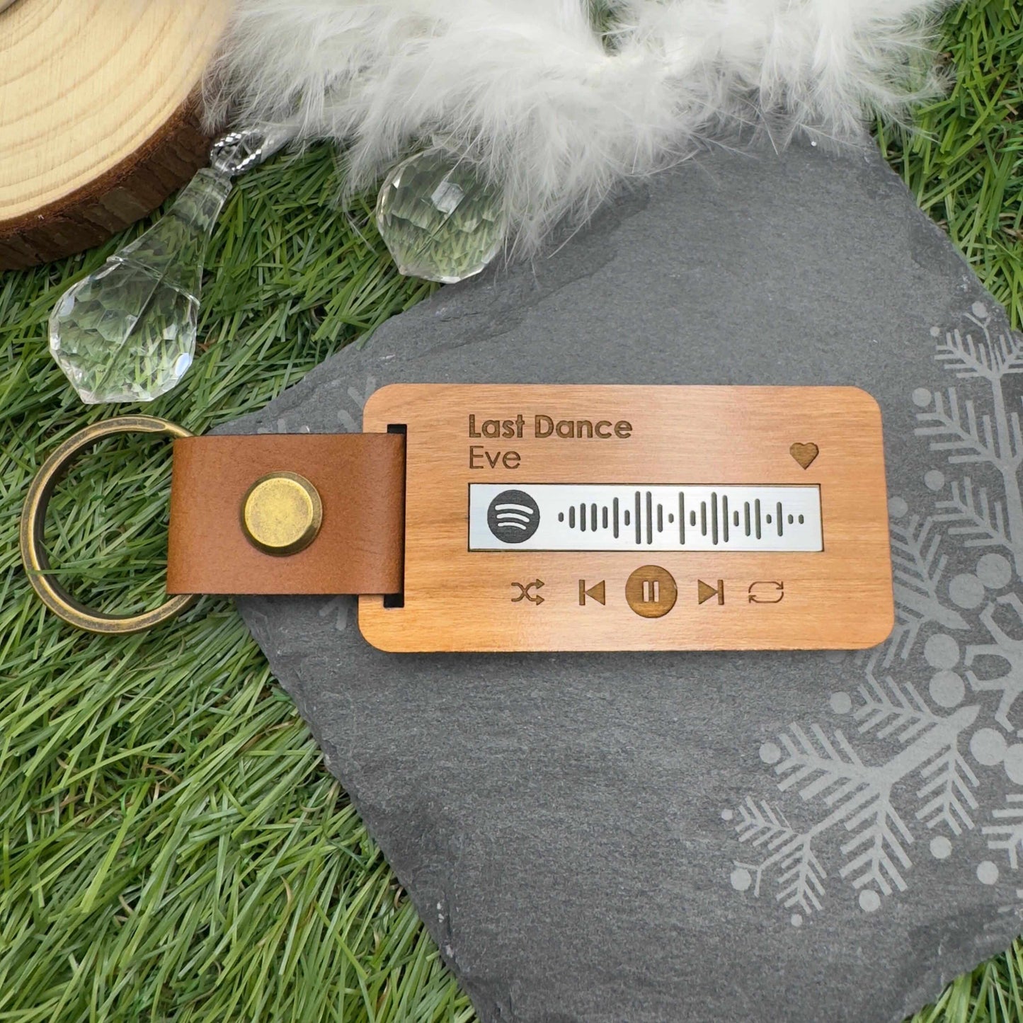 Spotify Code Personalised Keyring Music Gifts Spotify Keychain Playlist Keyring Music Lover Birthday Christmas gift