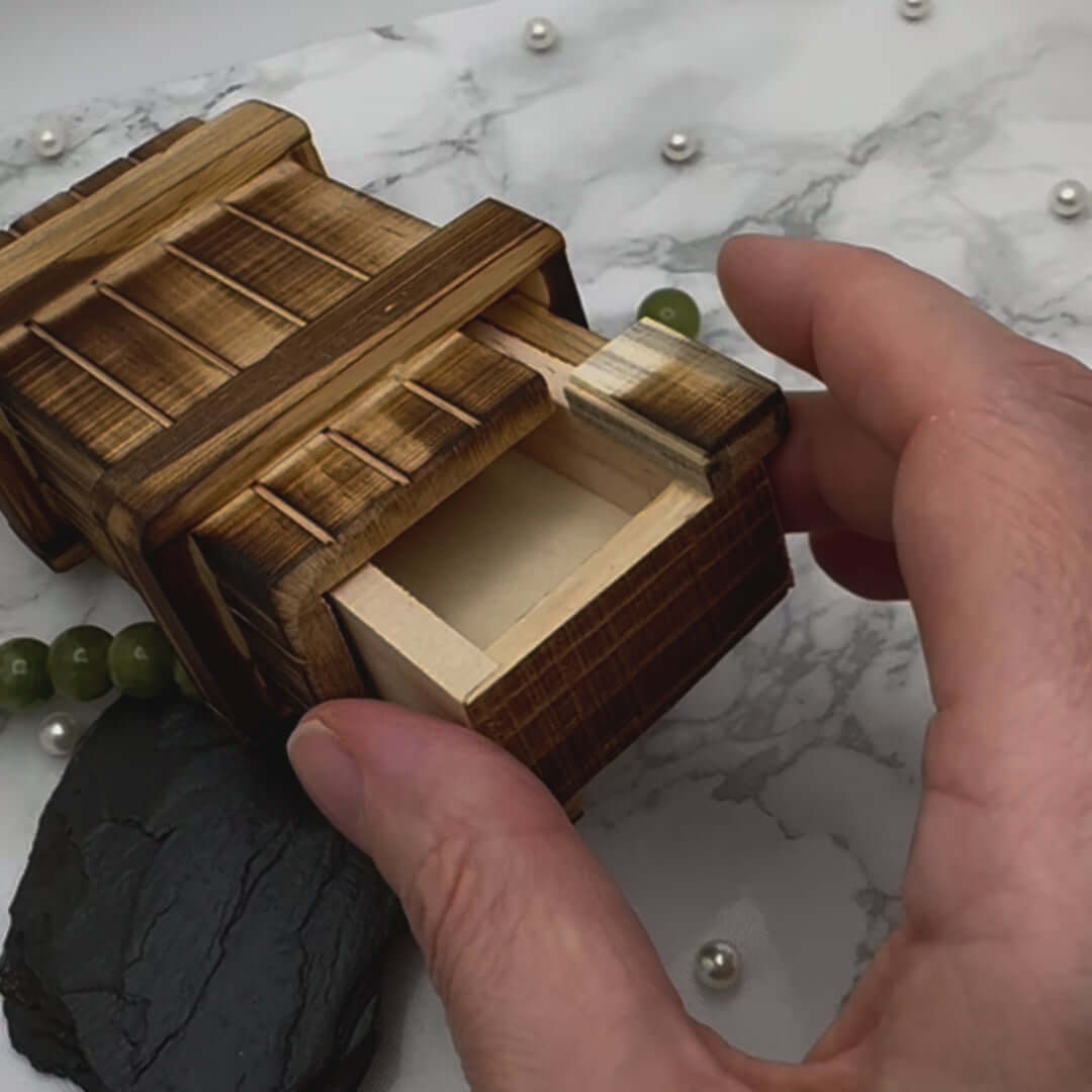 Personalised wooden puzzle box, unique gift U.K. free delivery
