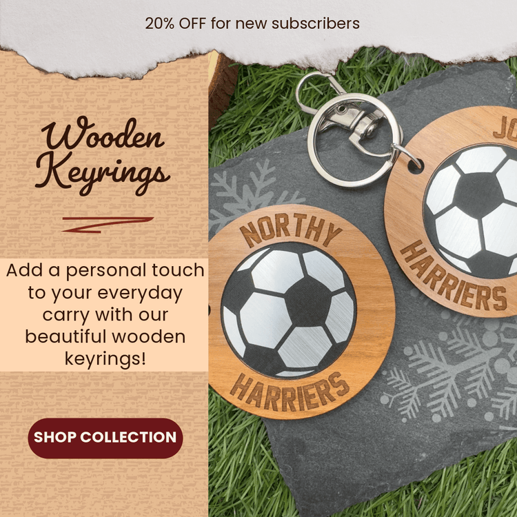 Wood keyrings