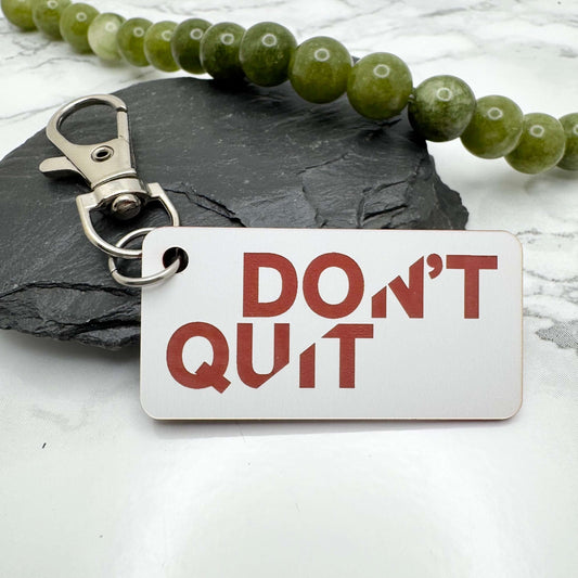 Motivational DO IT - DON’T QUIT Keyring | Double Meaning Inspirational Gift