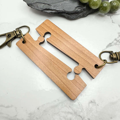 Couples Keyring Spotify Matching Personalised Keychain Set