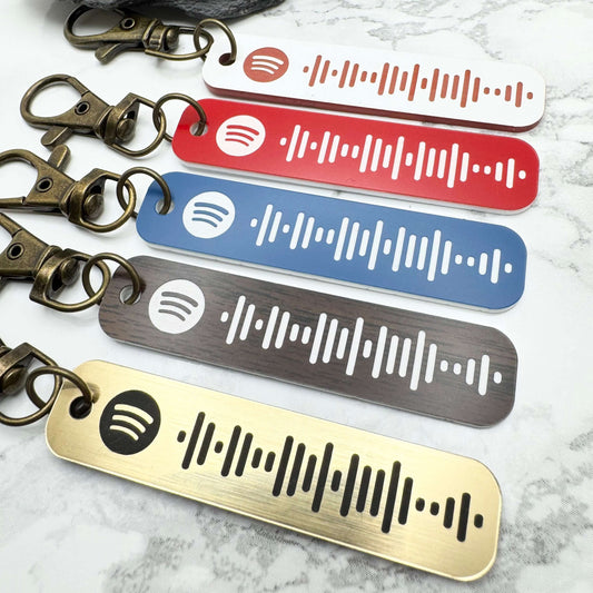 Spotify Code Keyring | Custom engraved gifts
