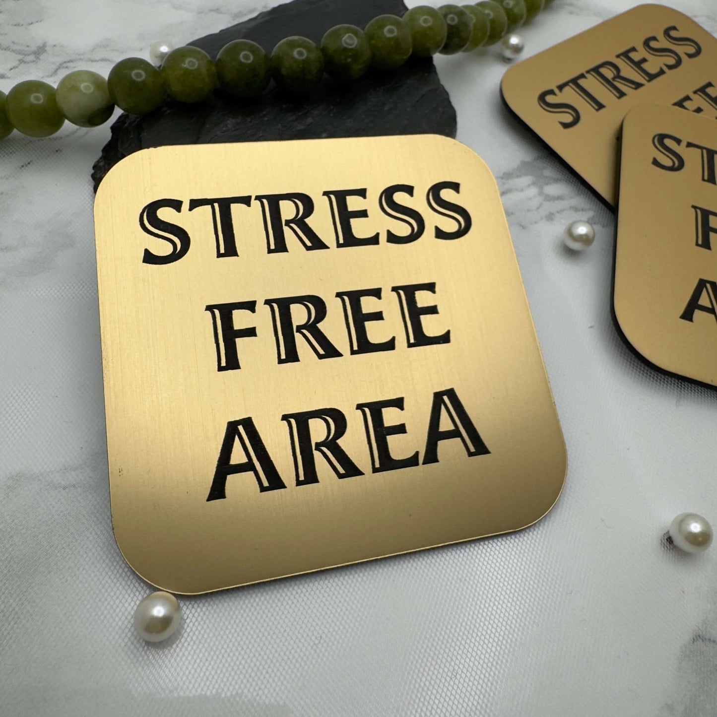 Stress-Free Area Fridge Magnet – Motivational Home & Office Decor Gift