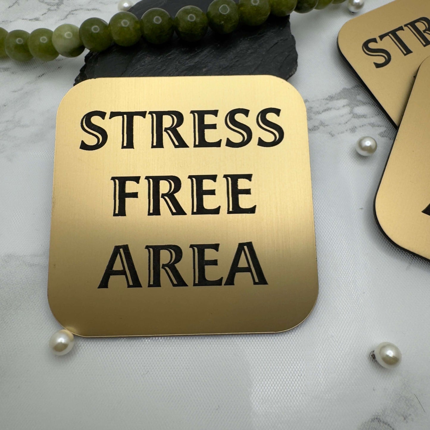 Stress-Free Area Fridge Magnet – Motivational Home & Office Decor Gift