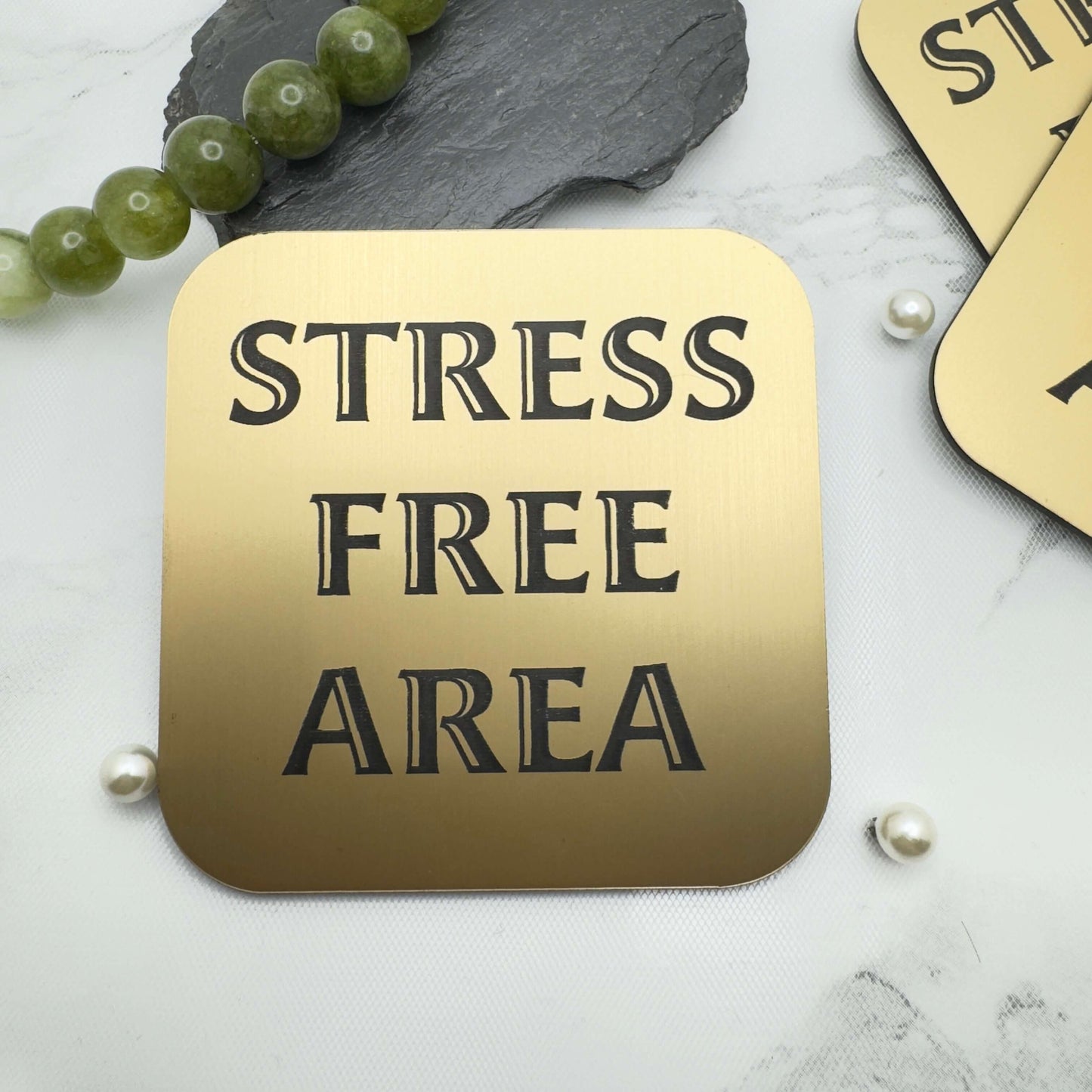 Stress-Free Area Fridge Magnet – Motivational Home & Office Decor Gift