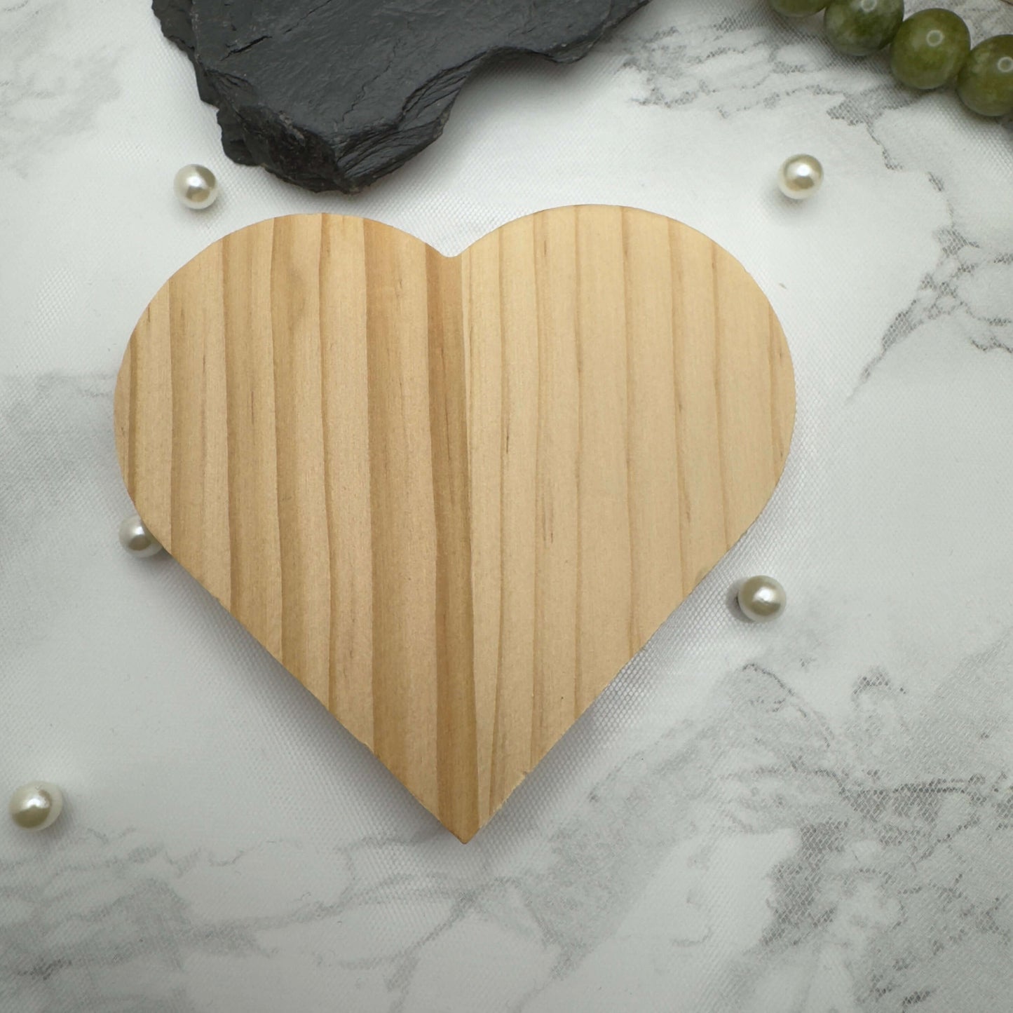 Personalised Wooden Heart Block | Custom Engraved Rustic Décor | Freestanding Gift for Weddings, Anniversaries & Home Decoration