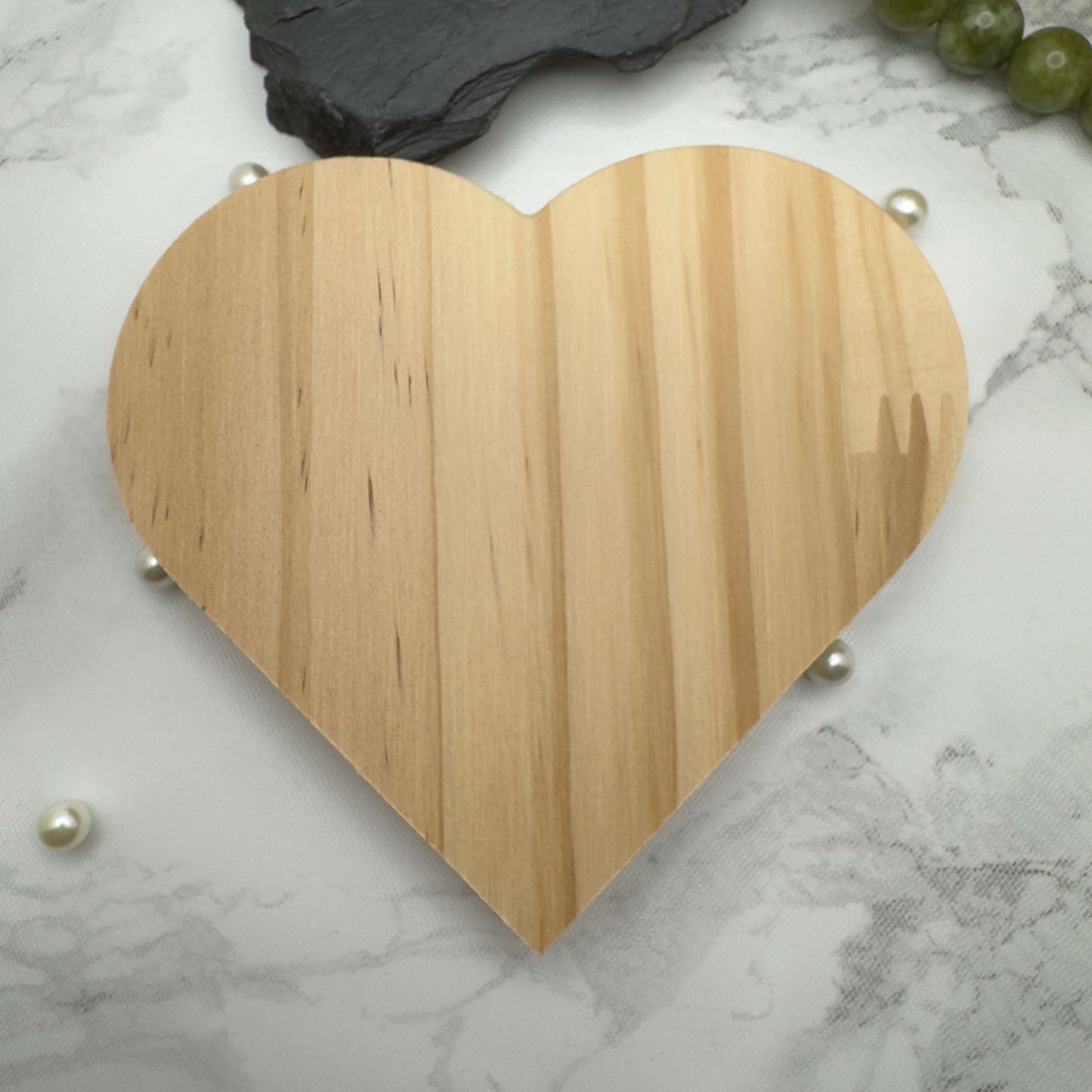 Personalised Wooden Heart Block | Custom Engraved Rustic Décor | Freestanding Gift for Weddings, Anniversaries & Home Decoration