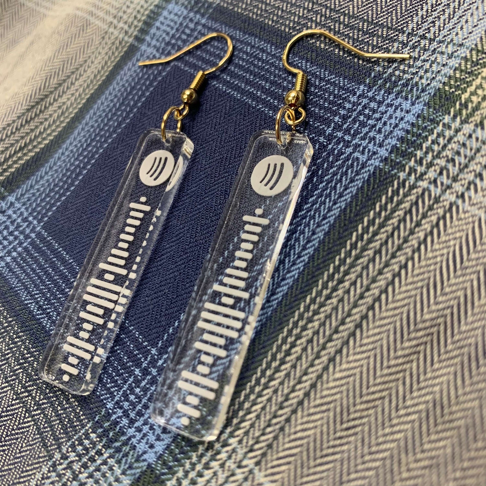 Spotify Code Earrings, Music Gifts, Spotify Earrings, Spotify Code, Playlist Earring, Personalised Scannable Spotify, Birthday, Christmas