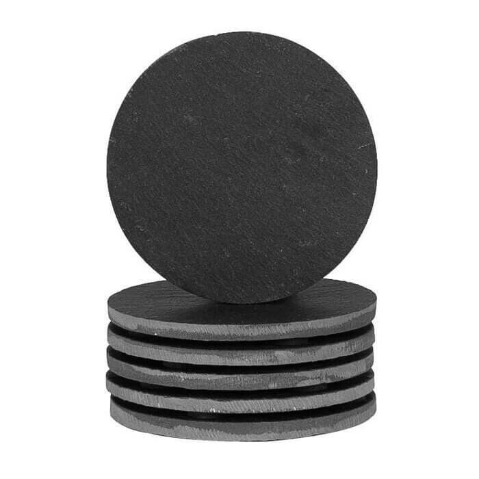 spiral text personalised text custom coaster slate tableware