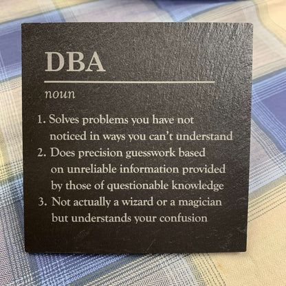 personalised square slate coaster definition tableware