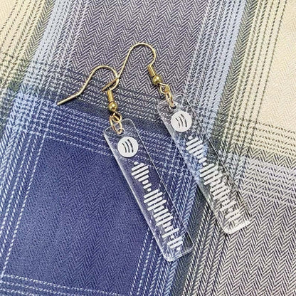 Spotify Code Earrings, Music Gifts, Spotify Earrings, Spotify Code, Playlist Earring, Personalised Scannable Spotify, Birthday, Christmas