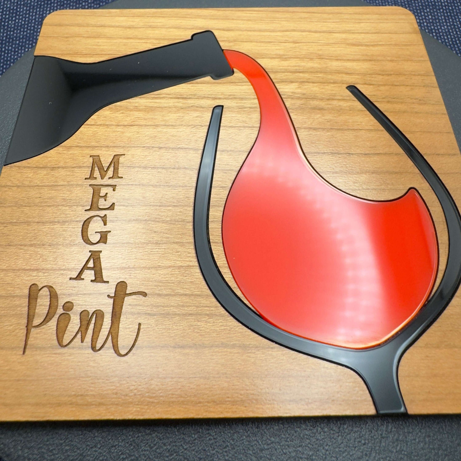 Mega pint inlaid coaster